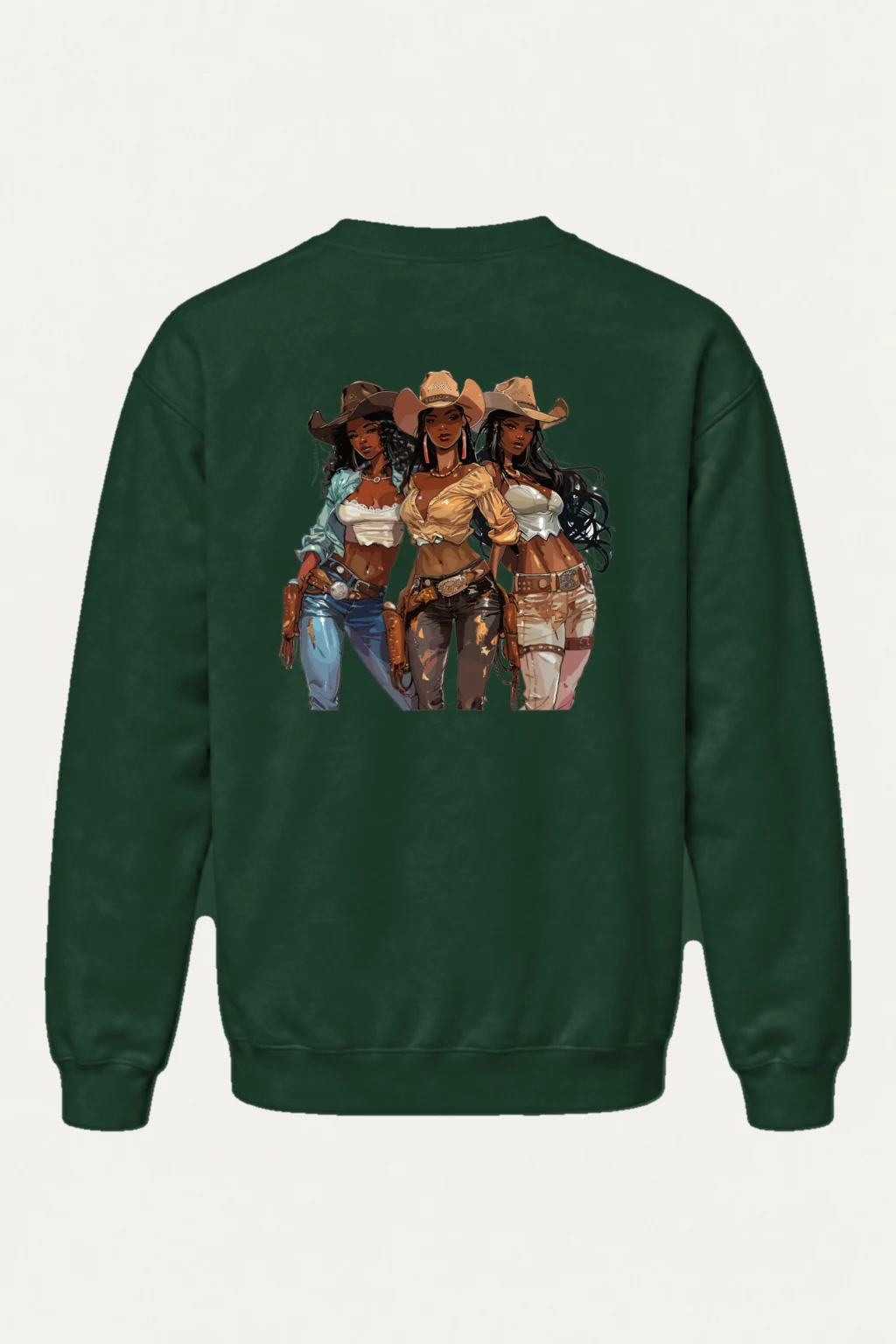 "Western Trio" Heavy Blend Unisex Crewneck Sweatshirt | Gildan 18000