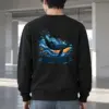 "Whale Waves" Heavy Blend Unisex Crewneck Sweatshirt