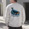 "Whale Waves" Heavy Blend Unisex Crewneck Sweatshirt | Gildan 18000