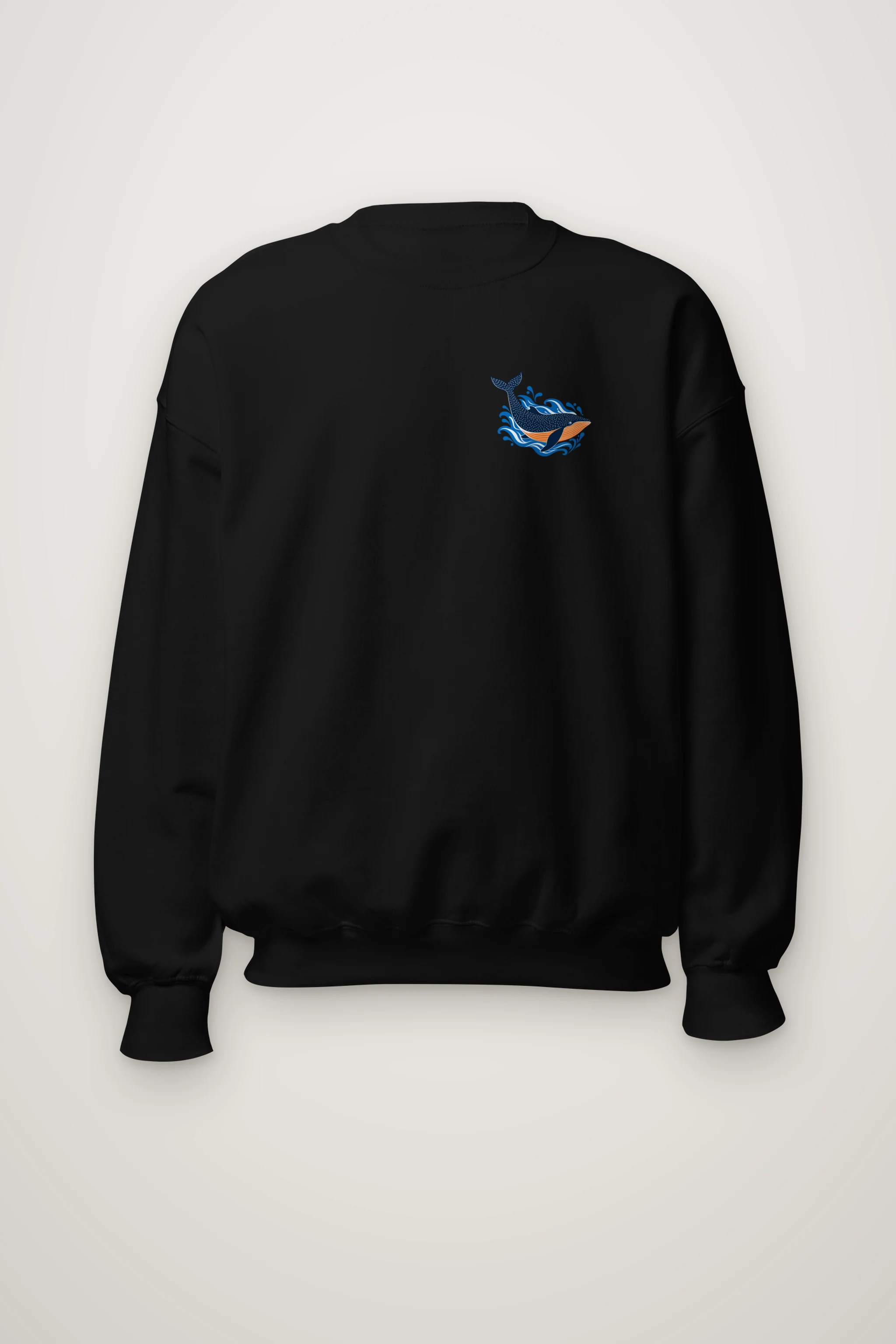 "Whale Waves" Heavy Blend Unisex Crewneck Sweatshirt