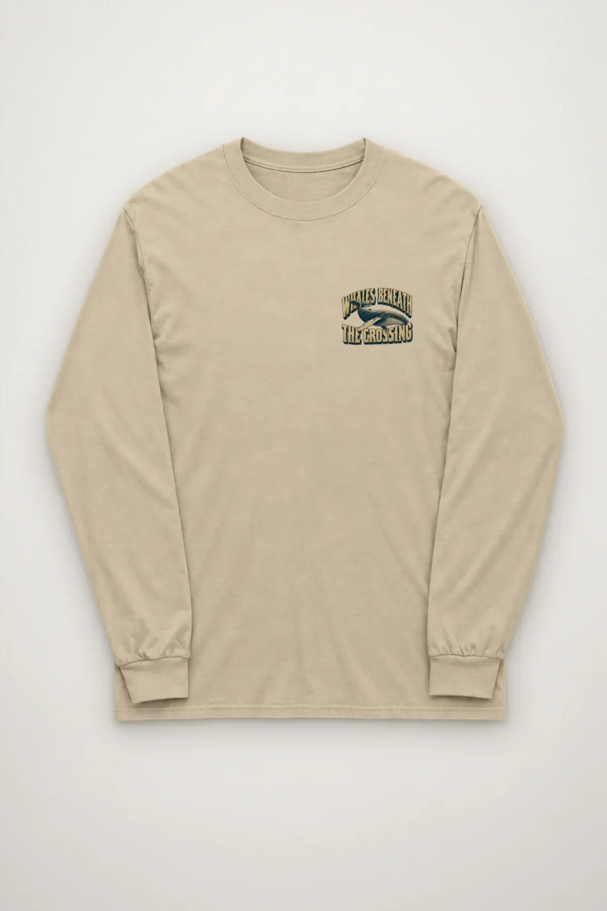 "Whales Beneath the Crossing" Unisex Longsleeve T-shirt