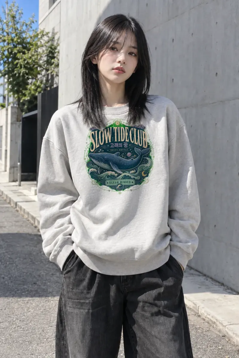 "Whale's Dream" Heavy Blend Unisex Crewneck Sweatshirt | Gildan 18000