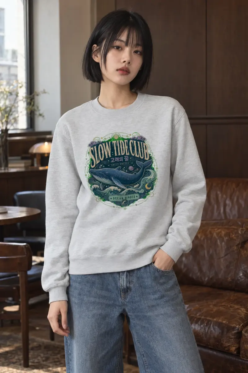 "Whale's Dream" Heavy Blend Unisex Crewneck Sweatshirt