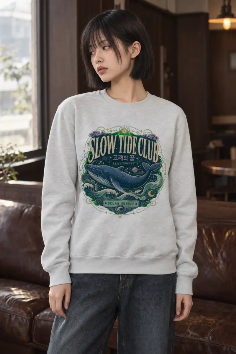 "Whale's Dream" Heavy Blend Unisex Crewneck Sweatshirt
