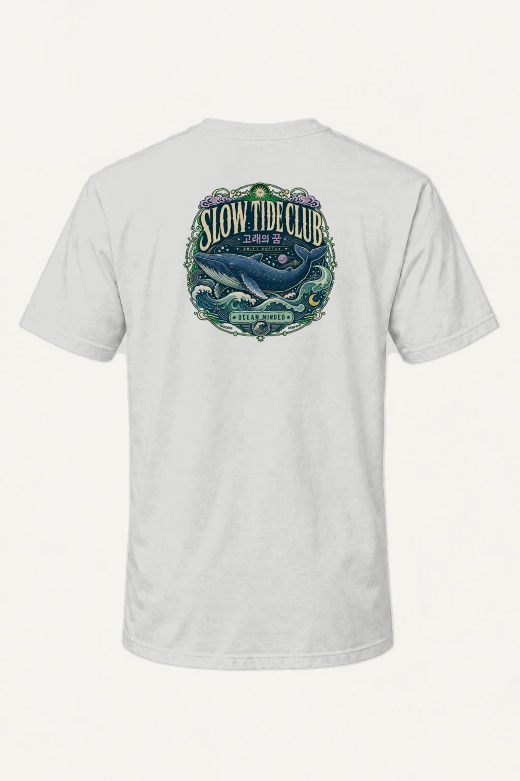 "Whale's Dream" Heavyweight Unisex Crewneck T-shirt | Gildan 5000