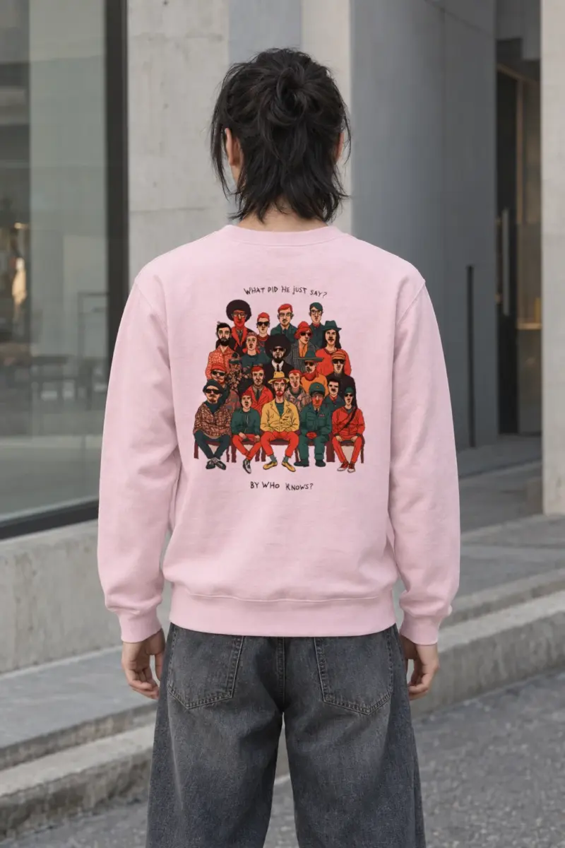 "What Did He Say" Heavy Blend Unisex Crewneck Sweatshirt