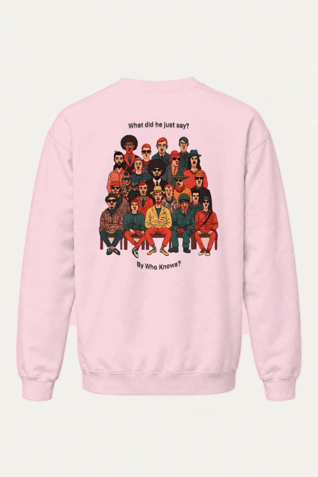 "What Did He Say" Heavy Blend Unisex Crewneck Sweatshirt | Gildan 18000