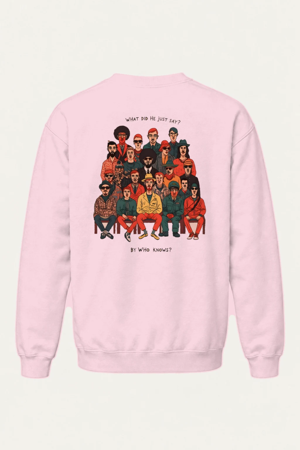 "What Did He Say" Heavy Blend Unisex Crewneck Sweatshirt | Gildan 18000