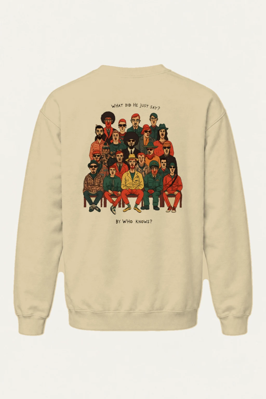 "What Did He Say" Heavy Blend Unisex Crewneck Sweatshirt | Gildan 18000