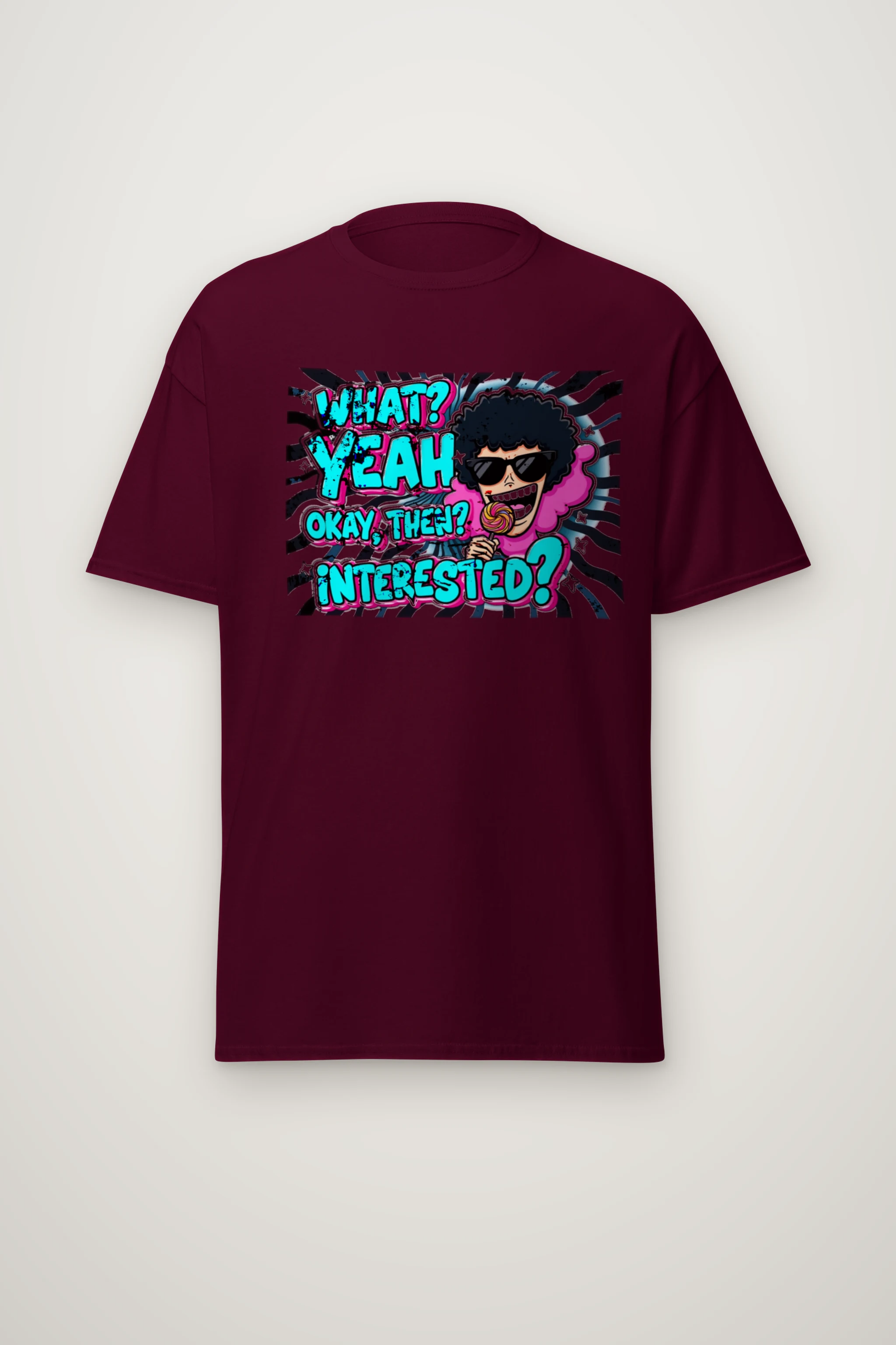"What? Yeah Okay" Heavyweight Unisex Crewneck T-shirt