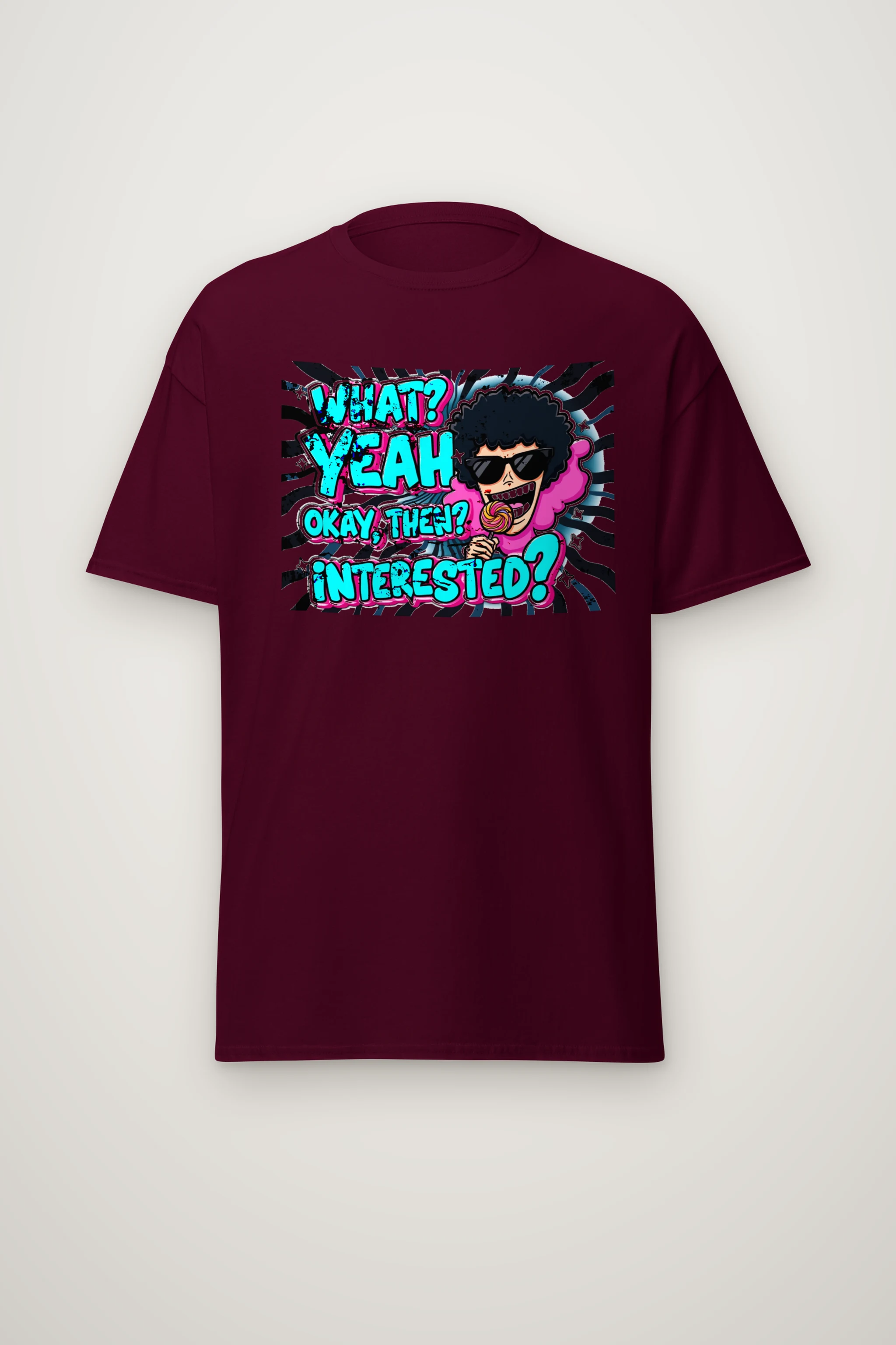 "What? Yeah Okay" Heavyweight Unisex Crewneck T-shirt