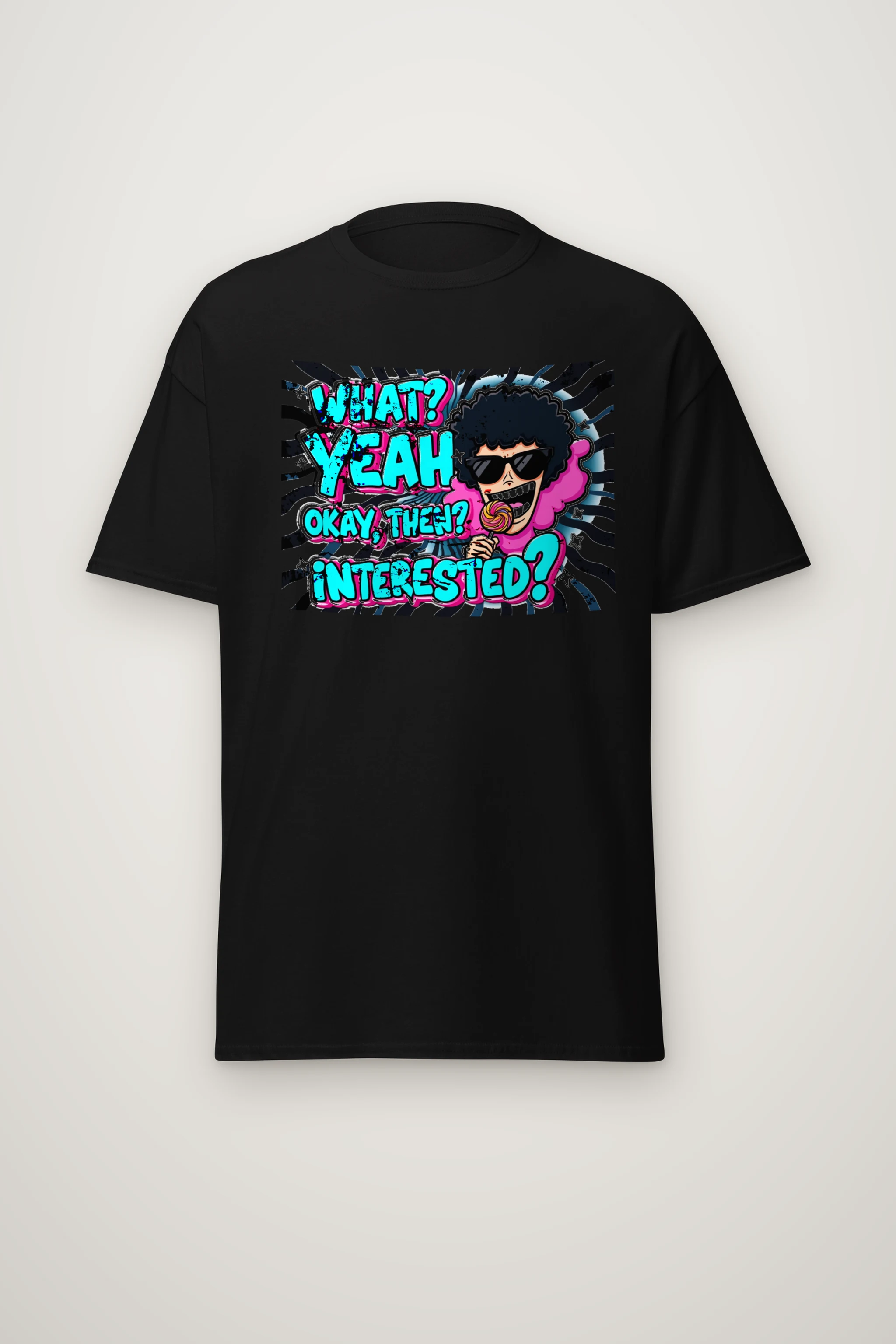 "What? Yeah Okay" Heavyweight Unisex Crewneck T-shirt