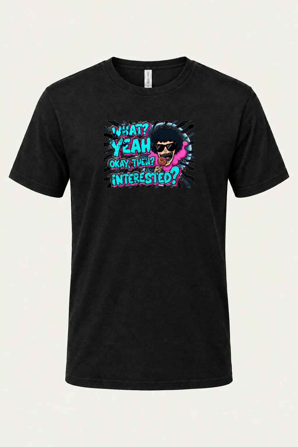"What? Yeah Okay" Heavyweight Unisex Crewneck T-shirt | Gildan 5000