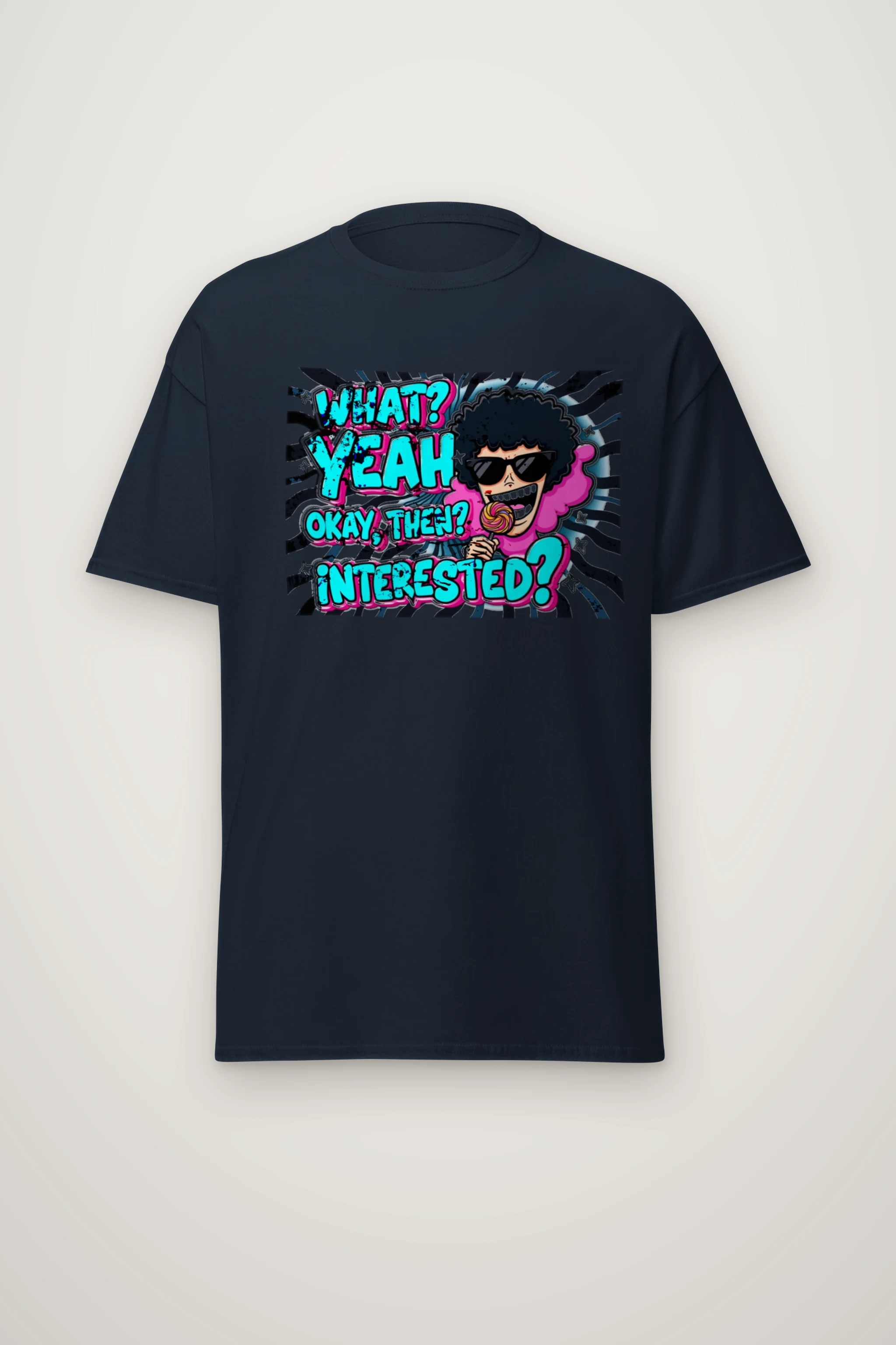 "What? Yeah Okay" Heavyweight Unisex Crewneck T-shirt