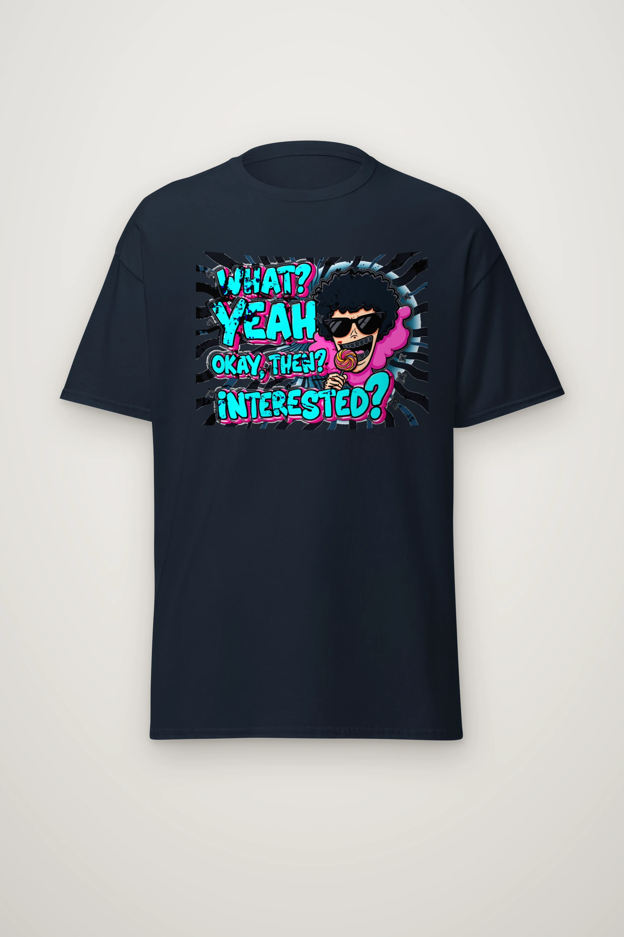 "What? Yeah Okay" Heavyweight Unisex Crewneck T-shirt