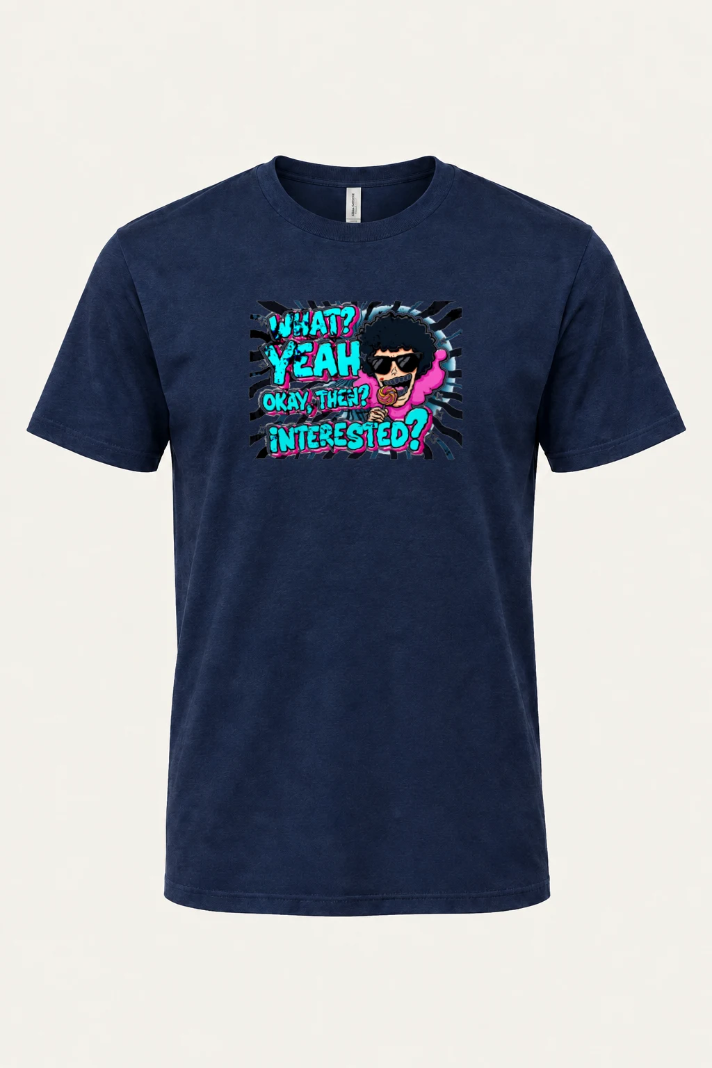 "What? Yeah Okay" Heavyweight Unisex Crewneck T-shirt | Gildan 5000
