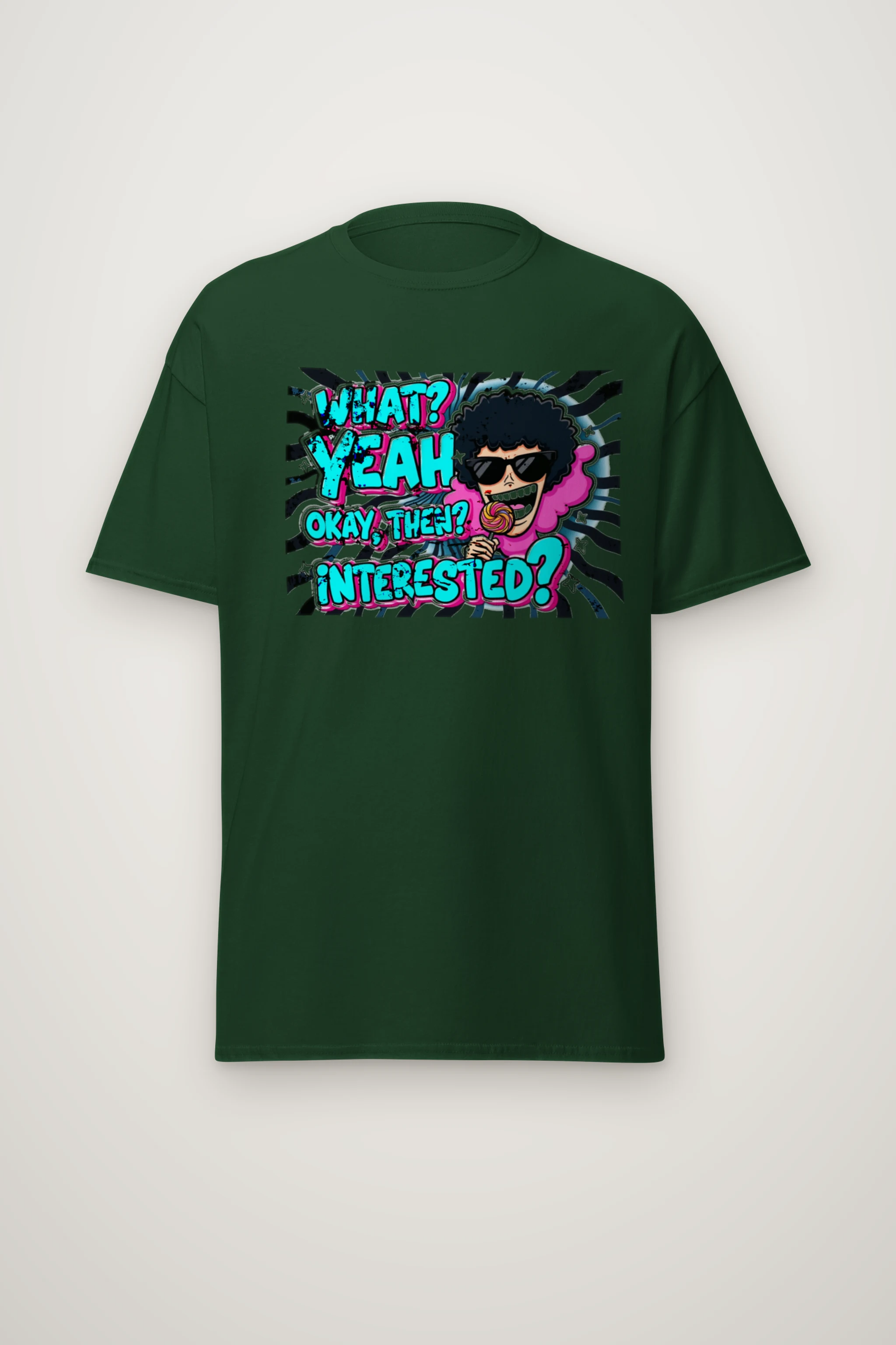 "What? Yeah Okay" Heavyweight Unisex Crewneck T-shirt