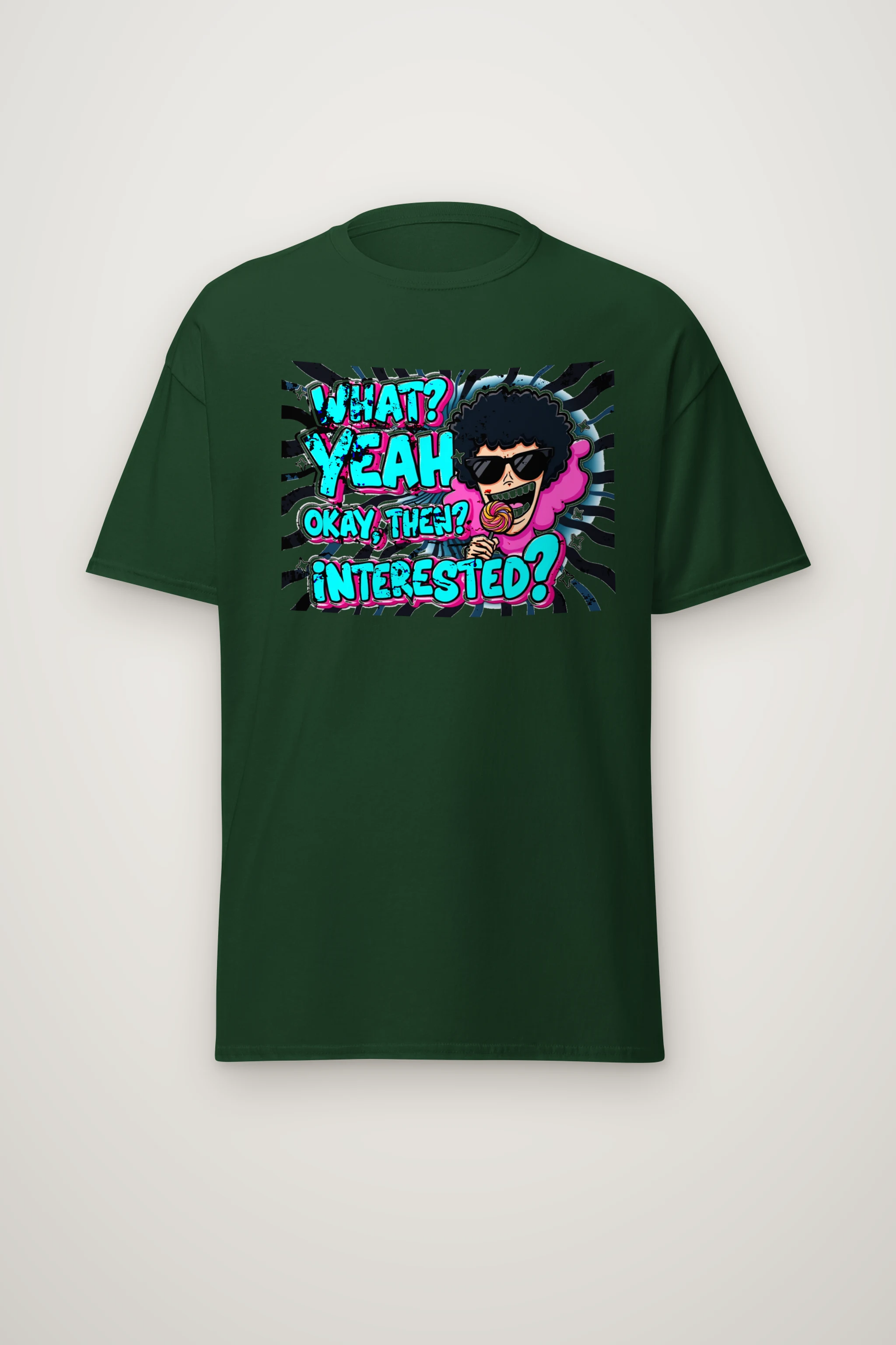 "What? Yeah Okay" Heavyweight Unisex Crewneck T-shirt