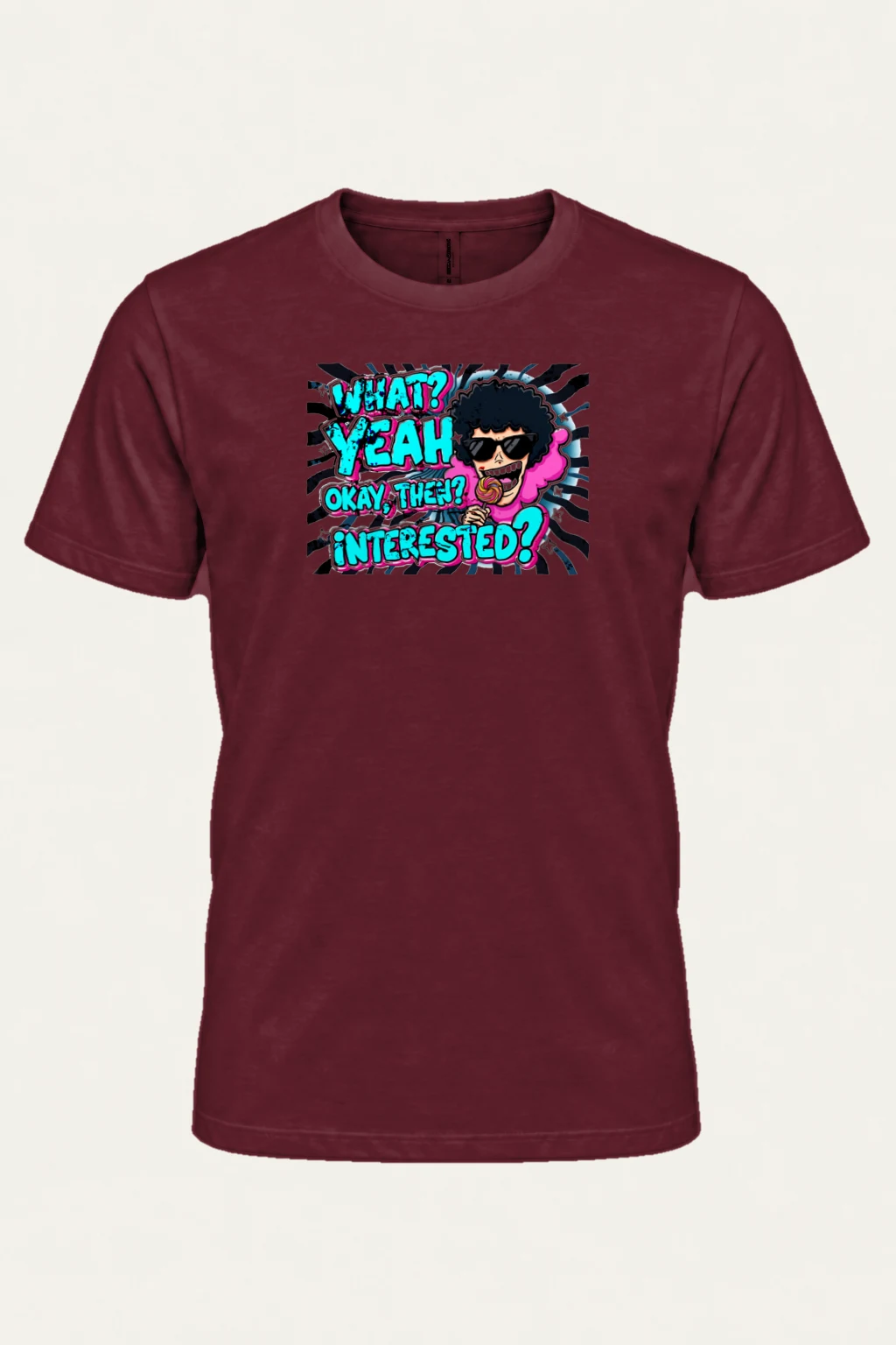 "What? Yeah Okay" Heavyweight Unisex Crewneck T-shirt | Gildan 5000