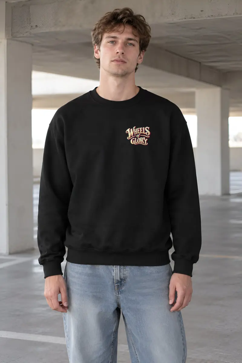 "Wheels Of Glory" Heavy Blend Unisex Crewneck Sweatshirt