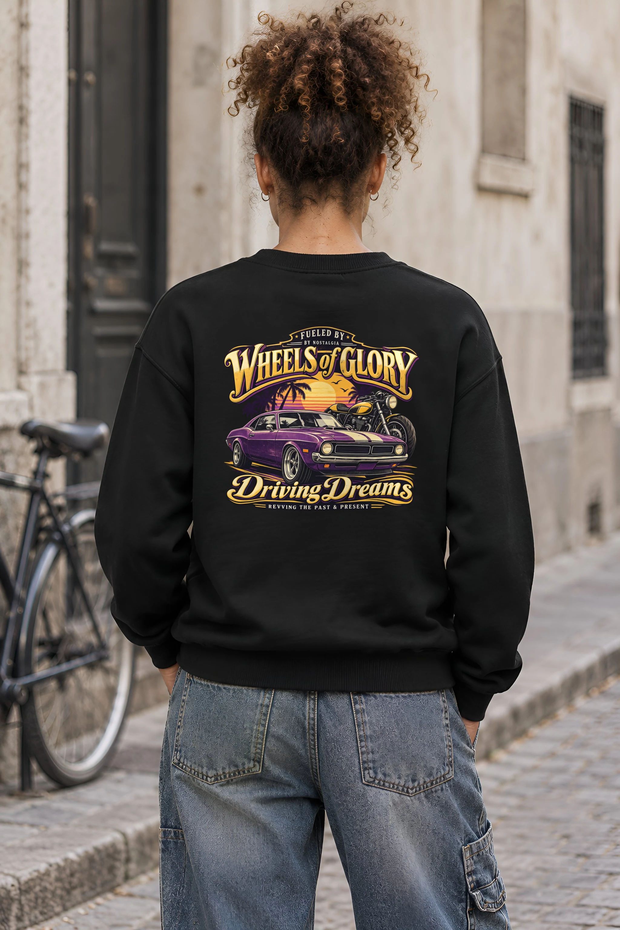 "Wheels Of Glory" 1 Crewneck Sweatshirt