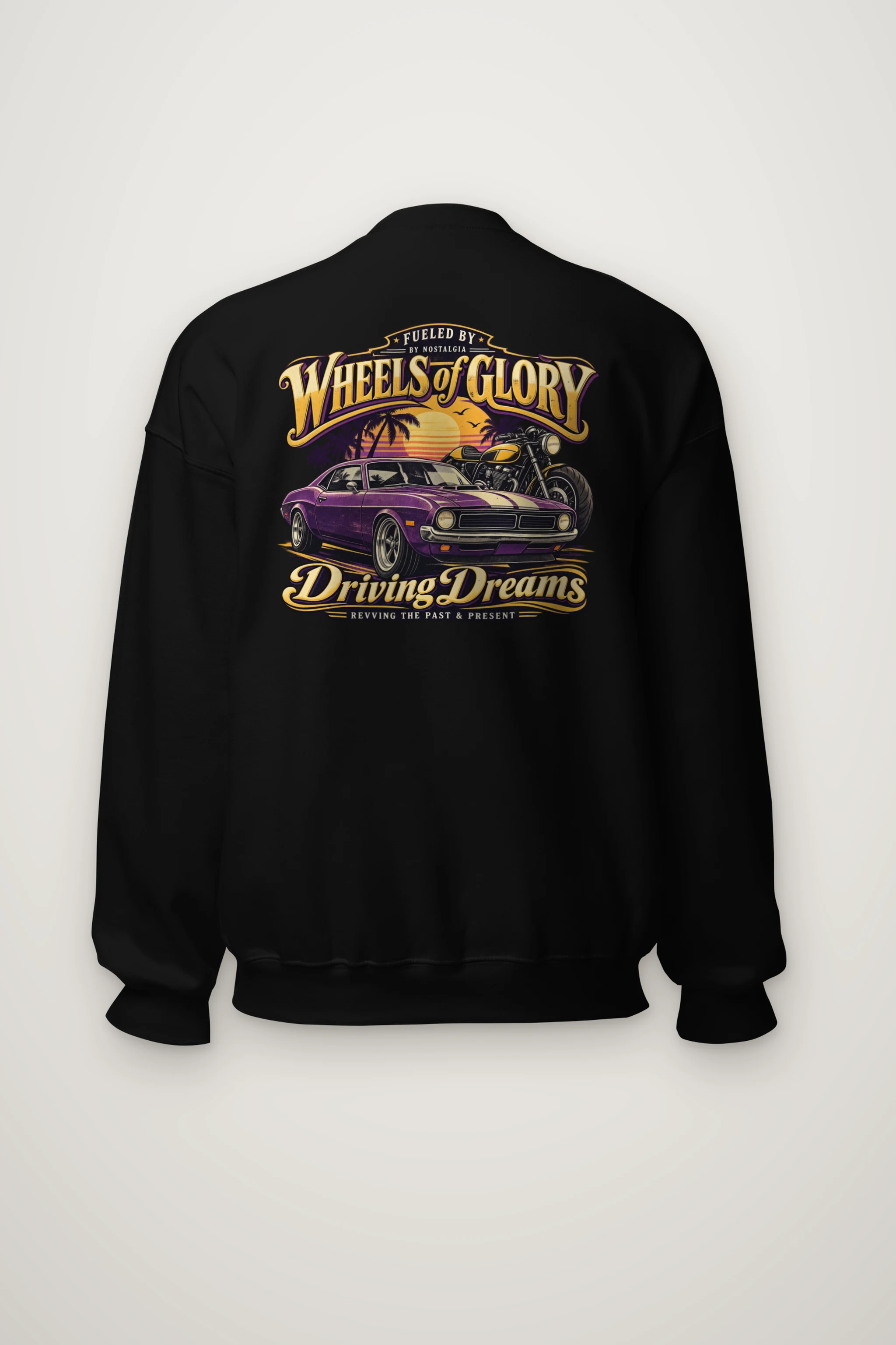"Wheels Of Glory" Heavy Blend Unisex Crewneck Sweatshirt