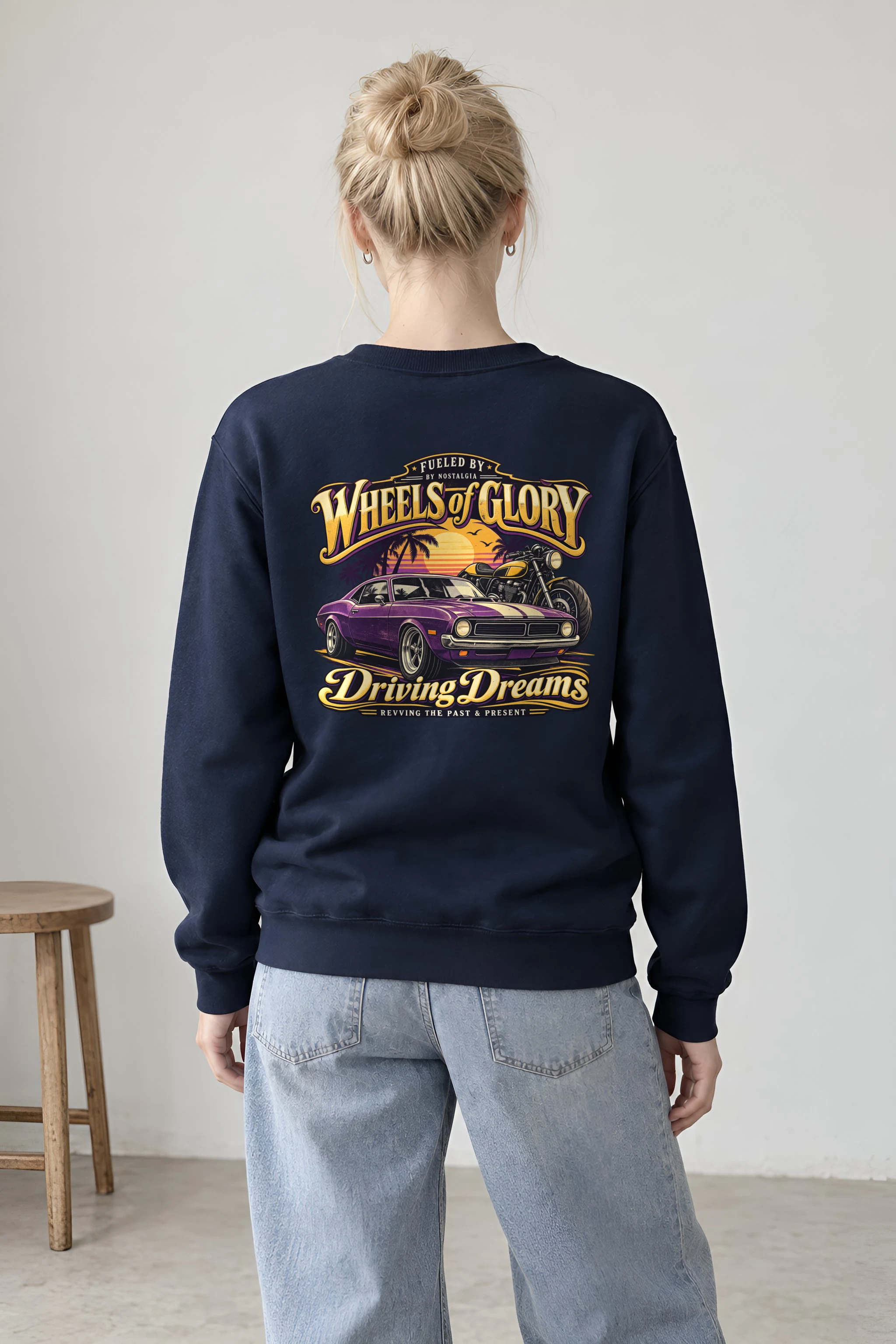 "Wheels Of Glory" 1 Crewneck Sweatshirt
