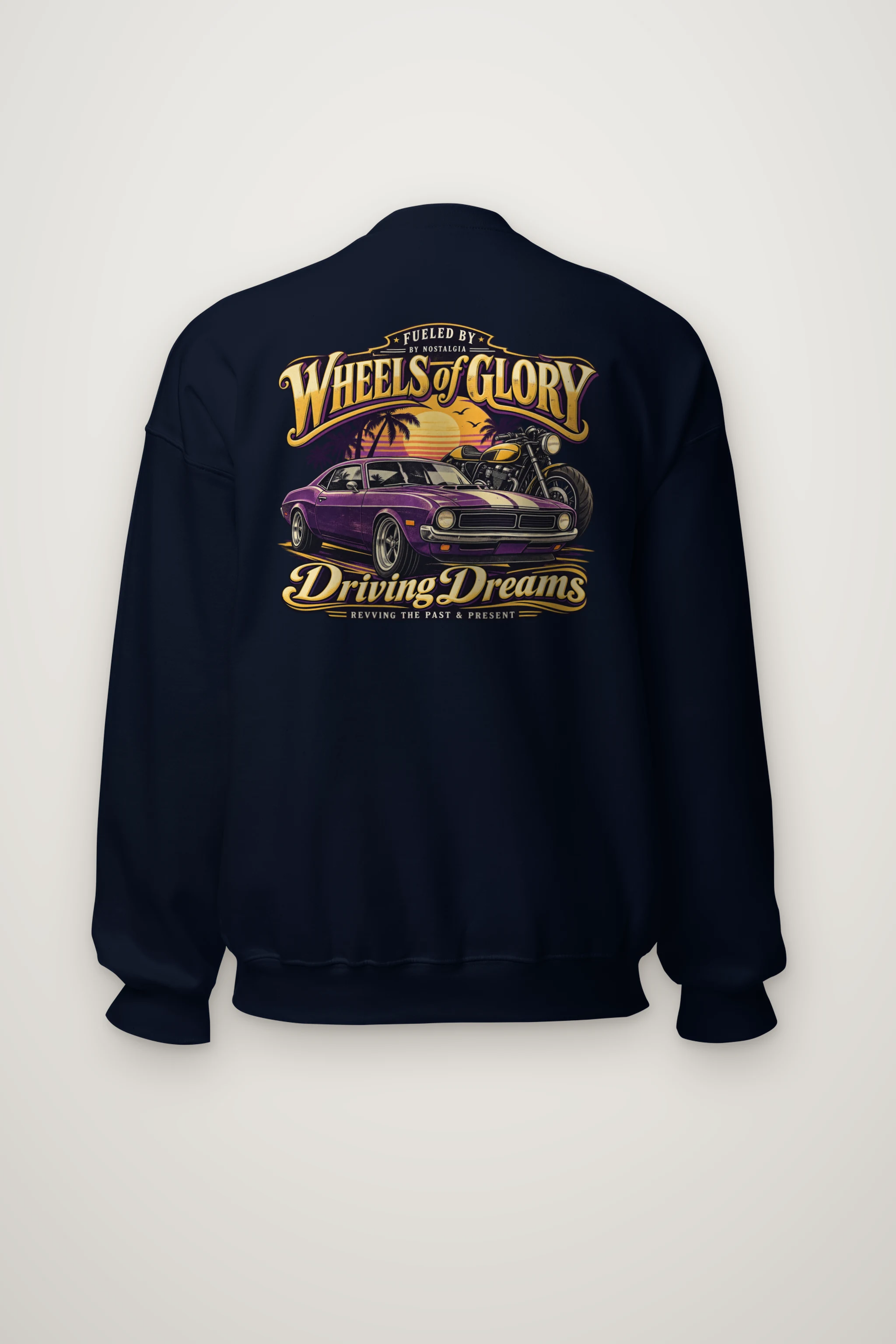 "Wheels Of Glory" Heavy Blend Unisex Crewneck Sweatshirt