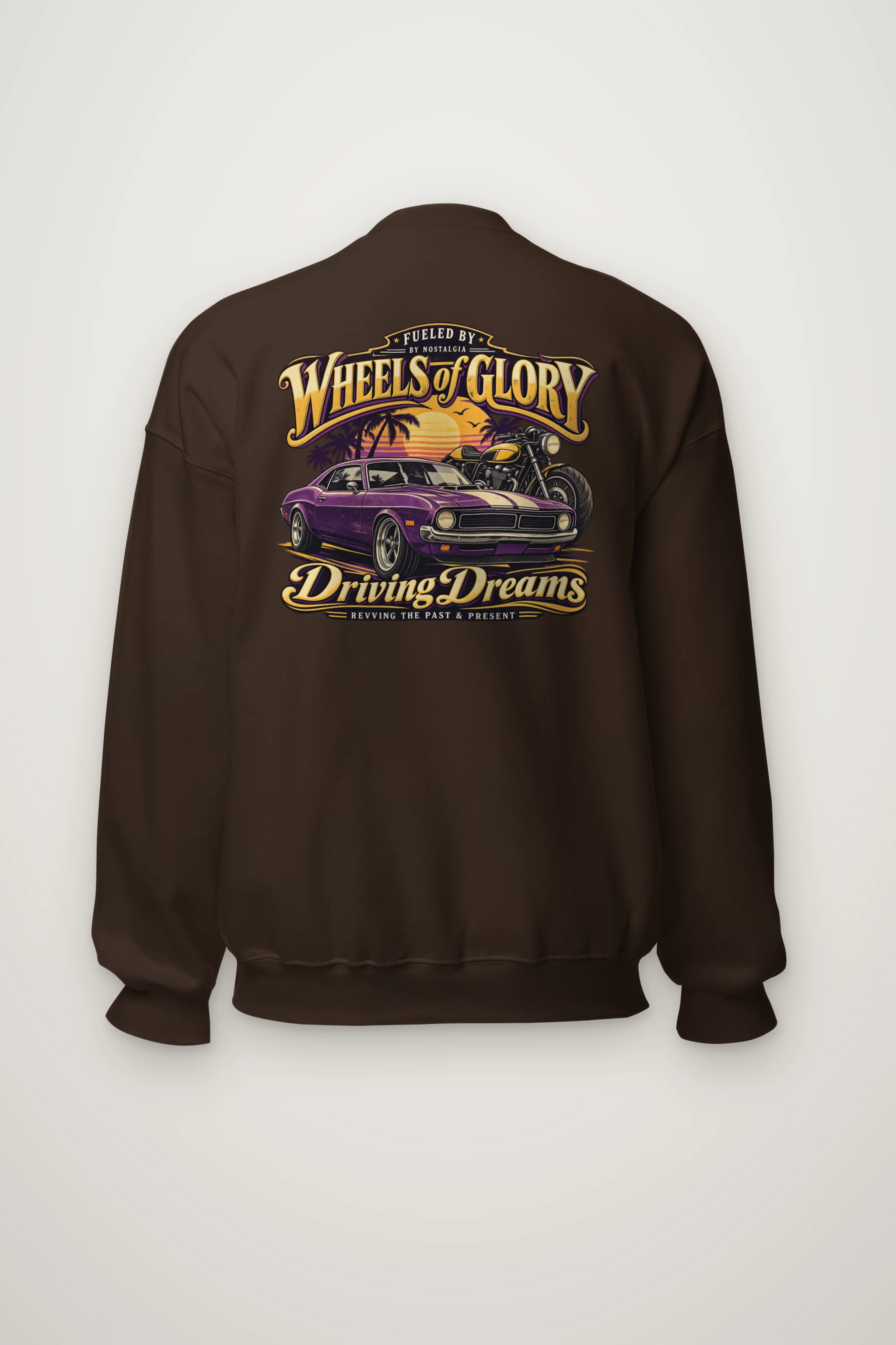 "Wheels Of Glory" Heavy Blend Unisex Crewneck Sweatshirt