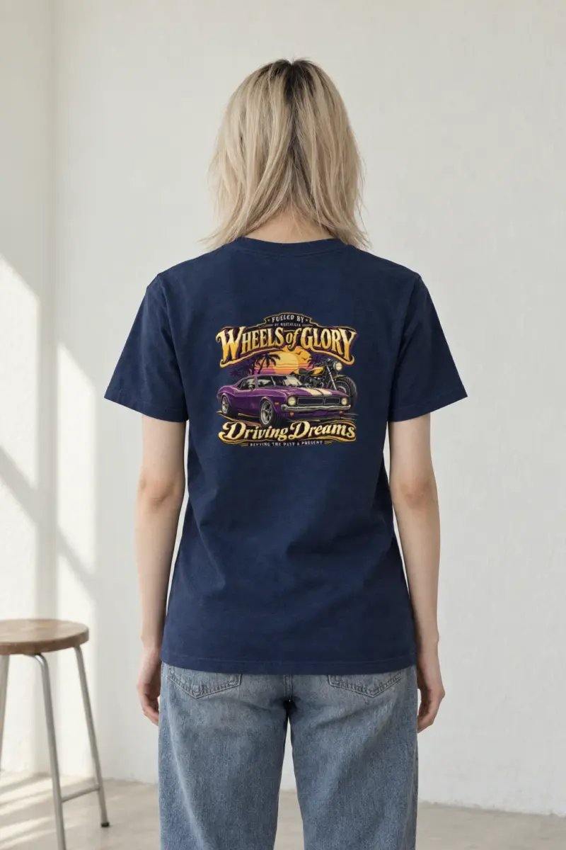 "Wheels Of Glory" Heavyweight Unisex Crewneck T-shirt