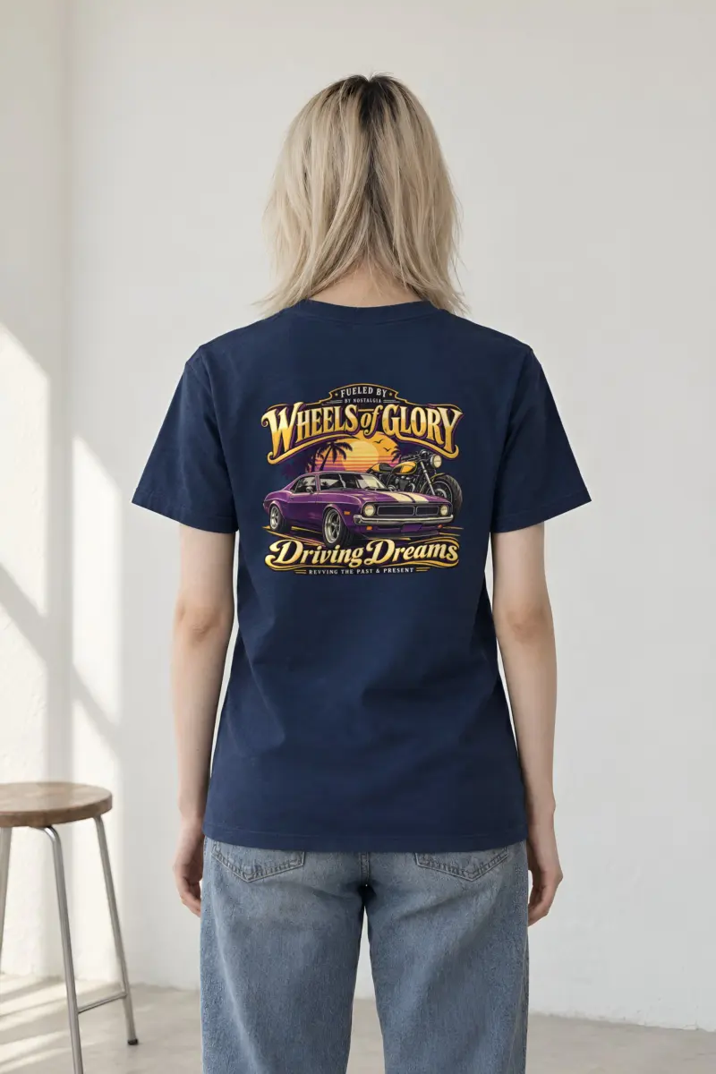 "Wheels Of Glory" Heavyweight Unisex Crewneck T-shirt
