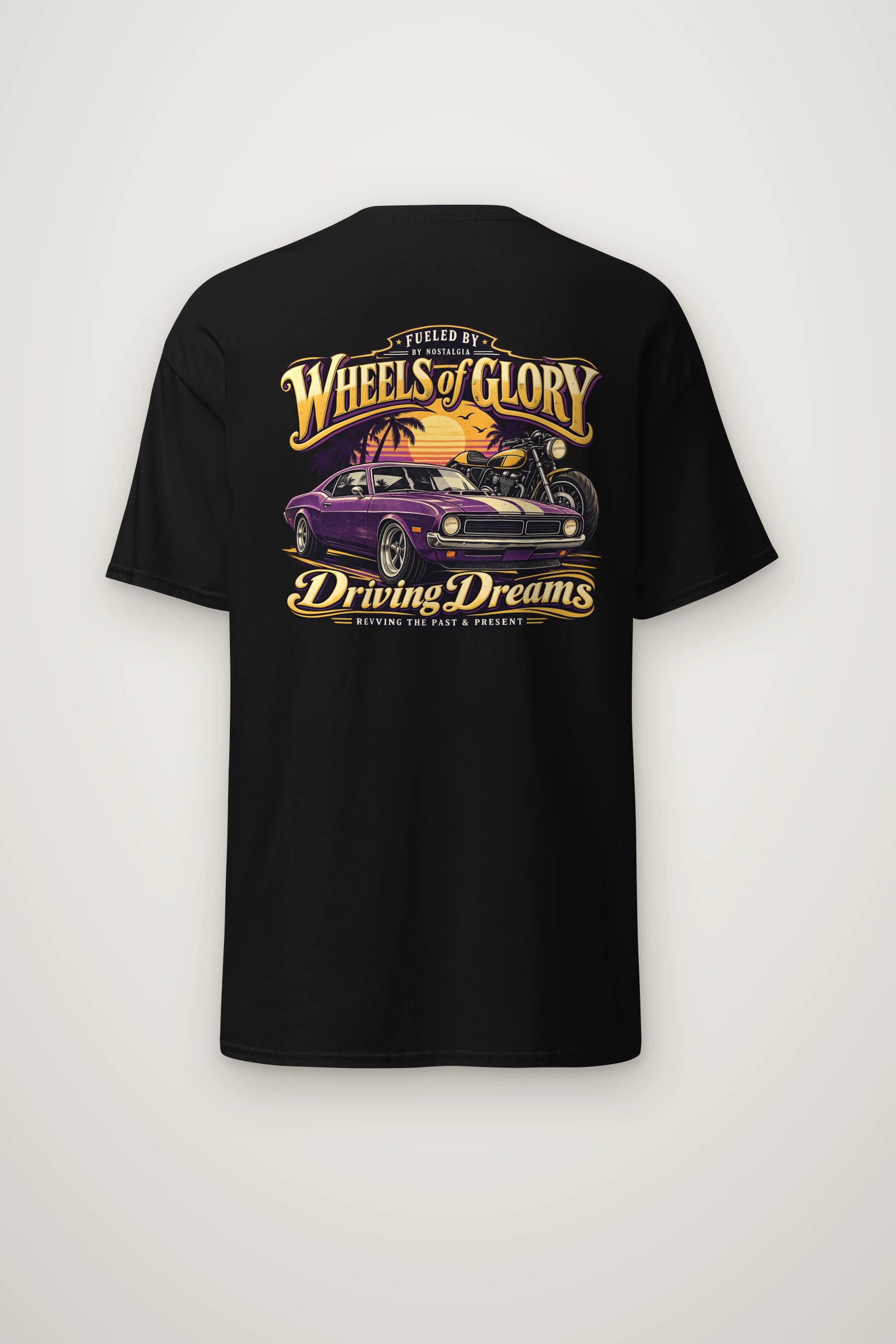 "Wheels Of Glory" Heavyweight Unisex Crewneck T-shirt