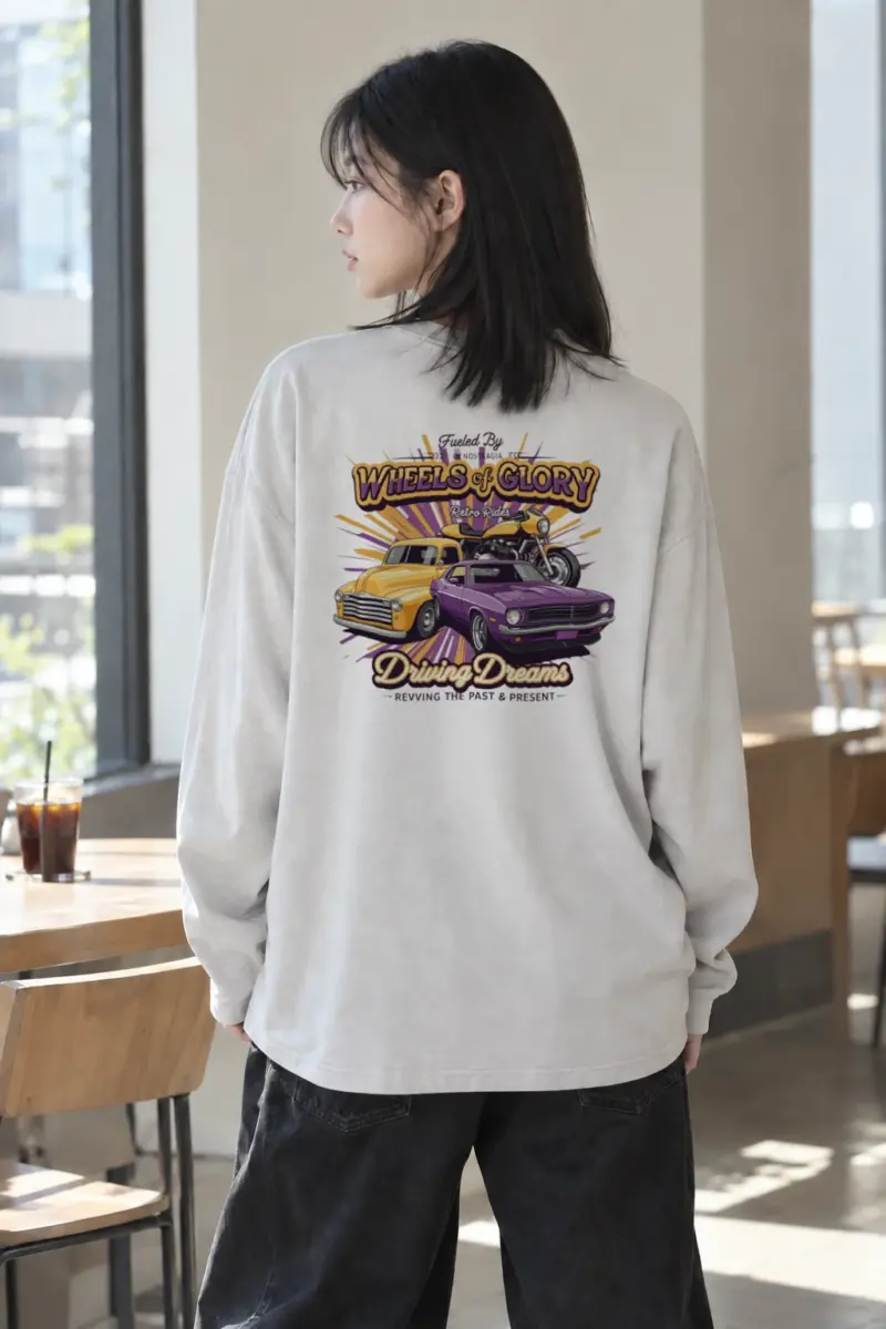 "Wheels Of Glory" Unisex Longsleeve T-shirt | Gildan 2400
