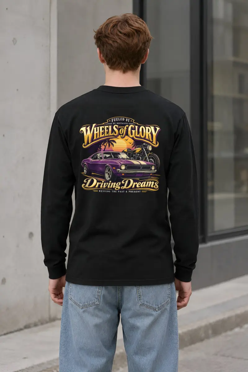"Wheels Of Glory" Unisex Longsleeve T-shirt
