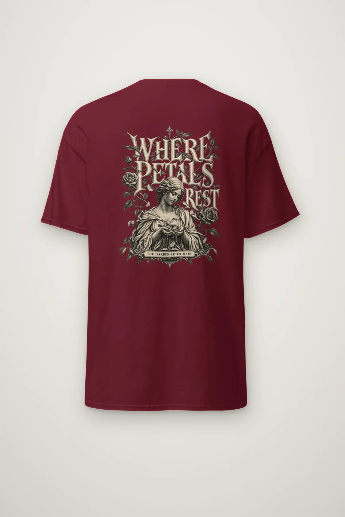 "Where Petals Rest" Heavyweight Unisex Crewneck T-shirt