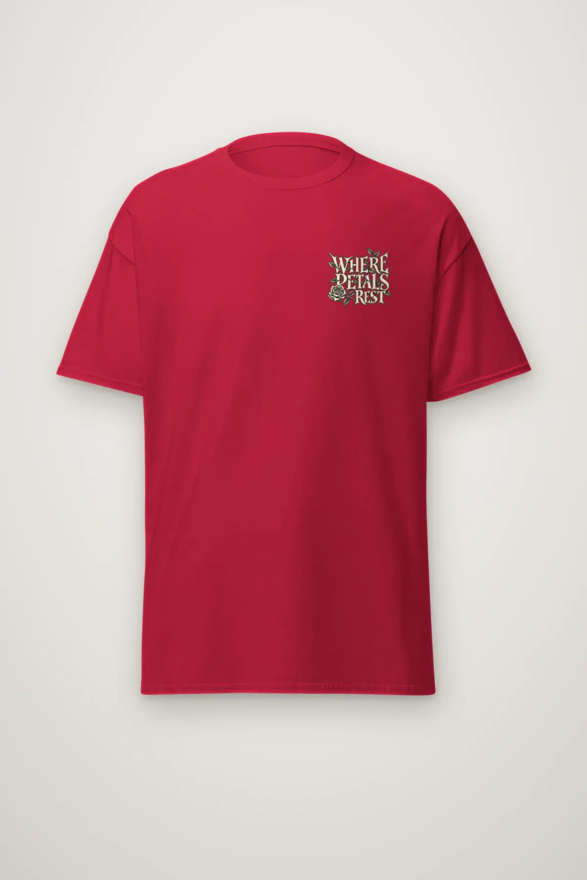 "Where Petals Rest" Heavyweight Unisex Crewneck T-shirt