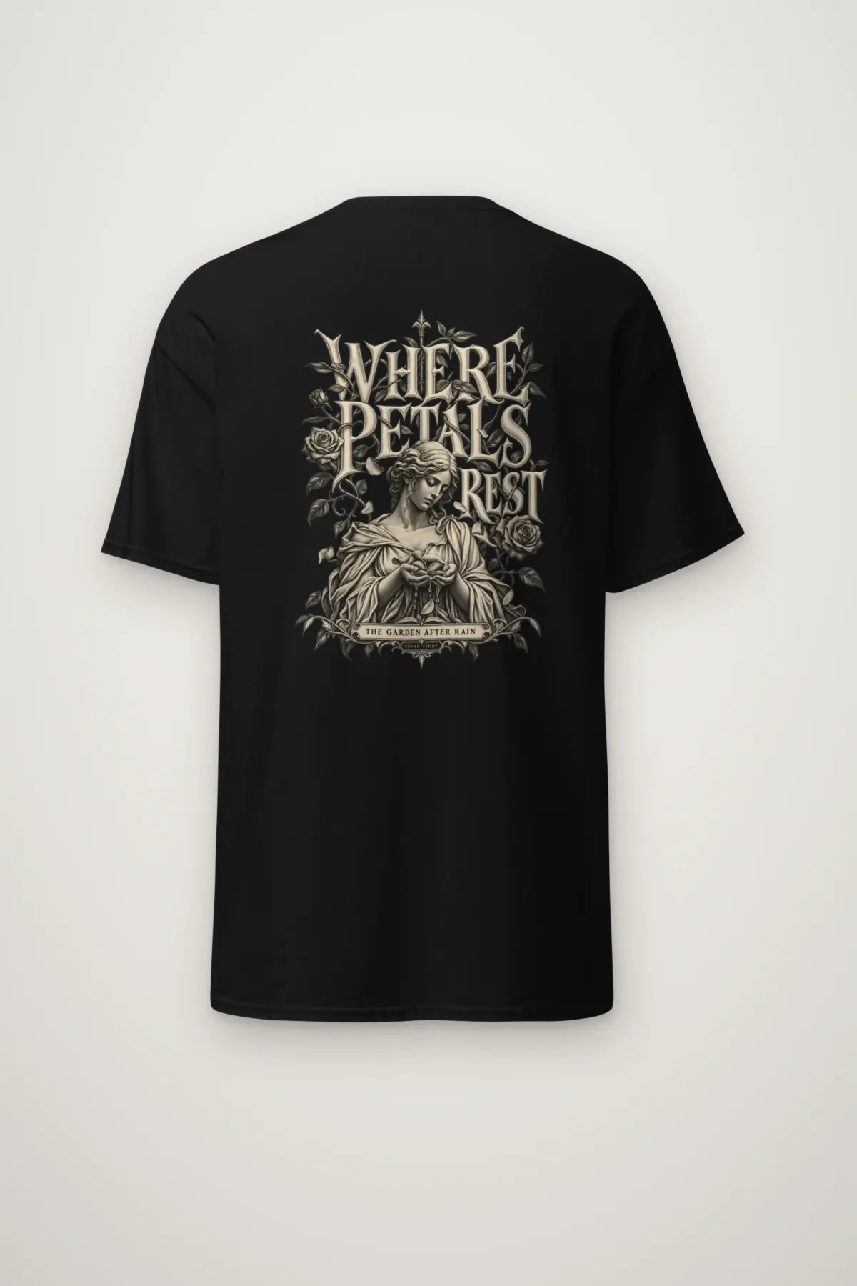 "Where Petals Rest" Heavyweight Unisex Crewneck T-shirt
