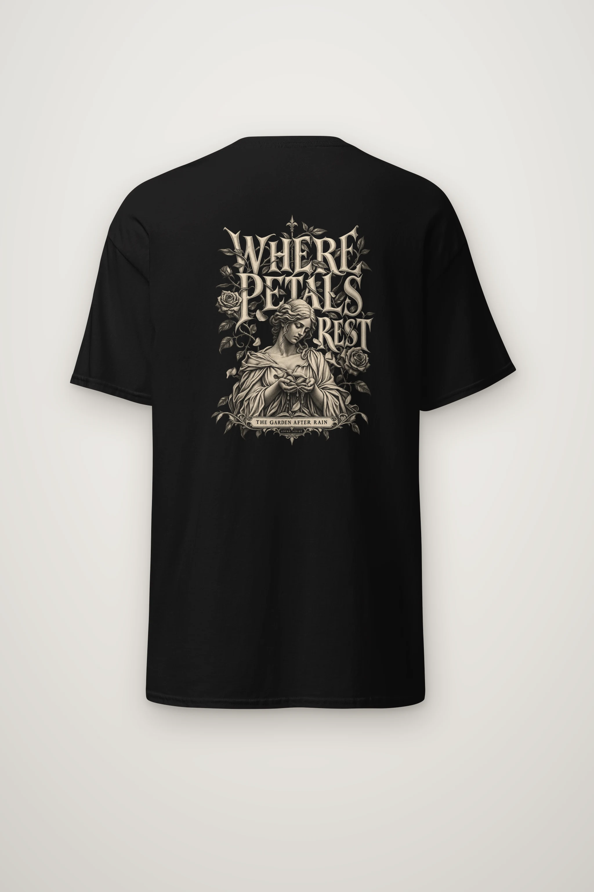 "Where Petals Rest" Heavyweight Unisex Crewneck T-shirt