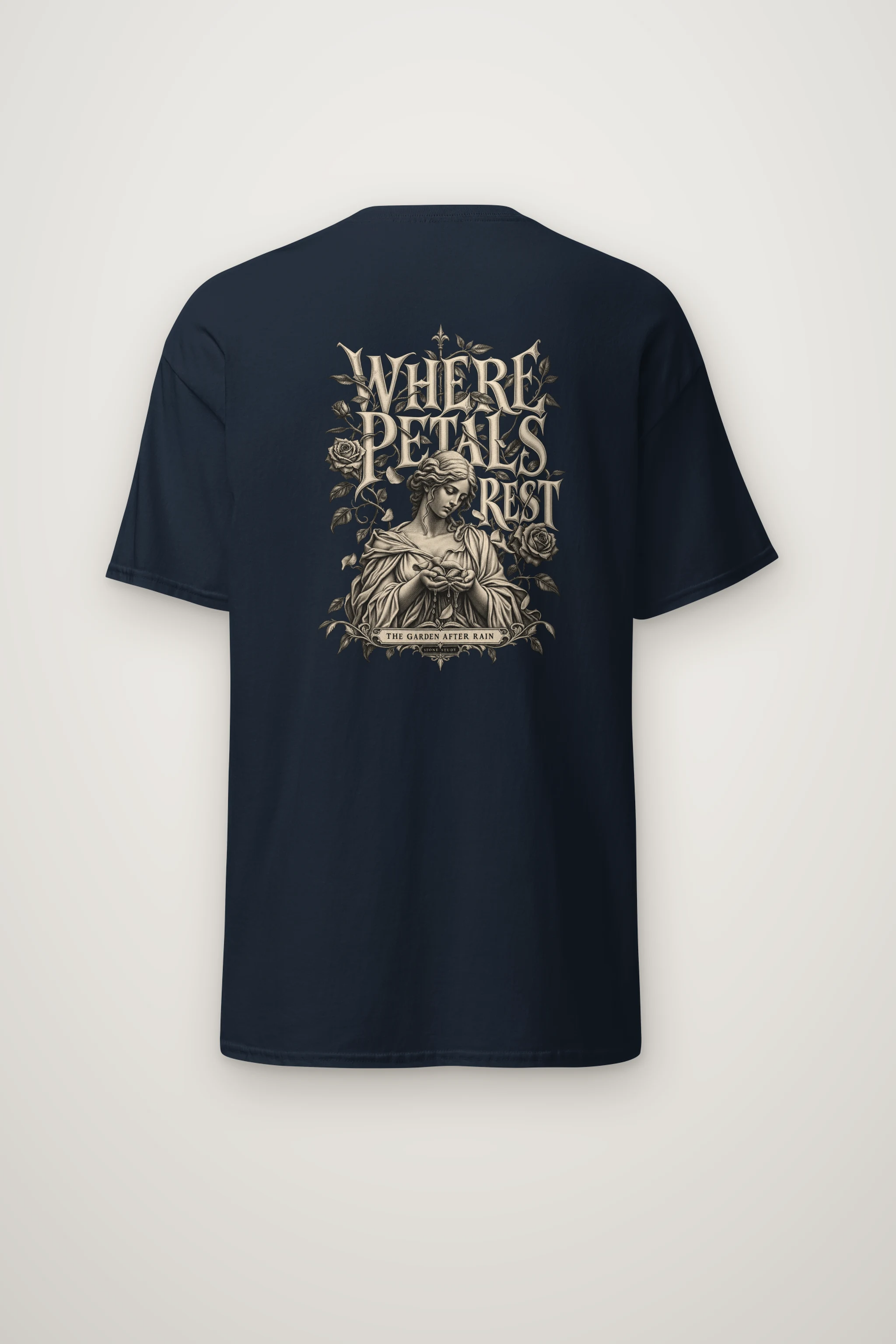 "Where Petals Rest" Heavyweight Unisex Crewneck T-shirt