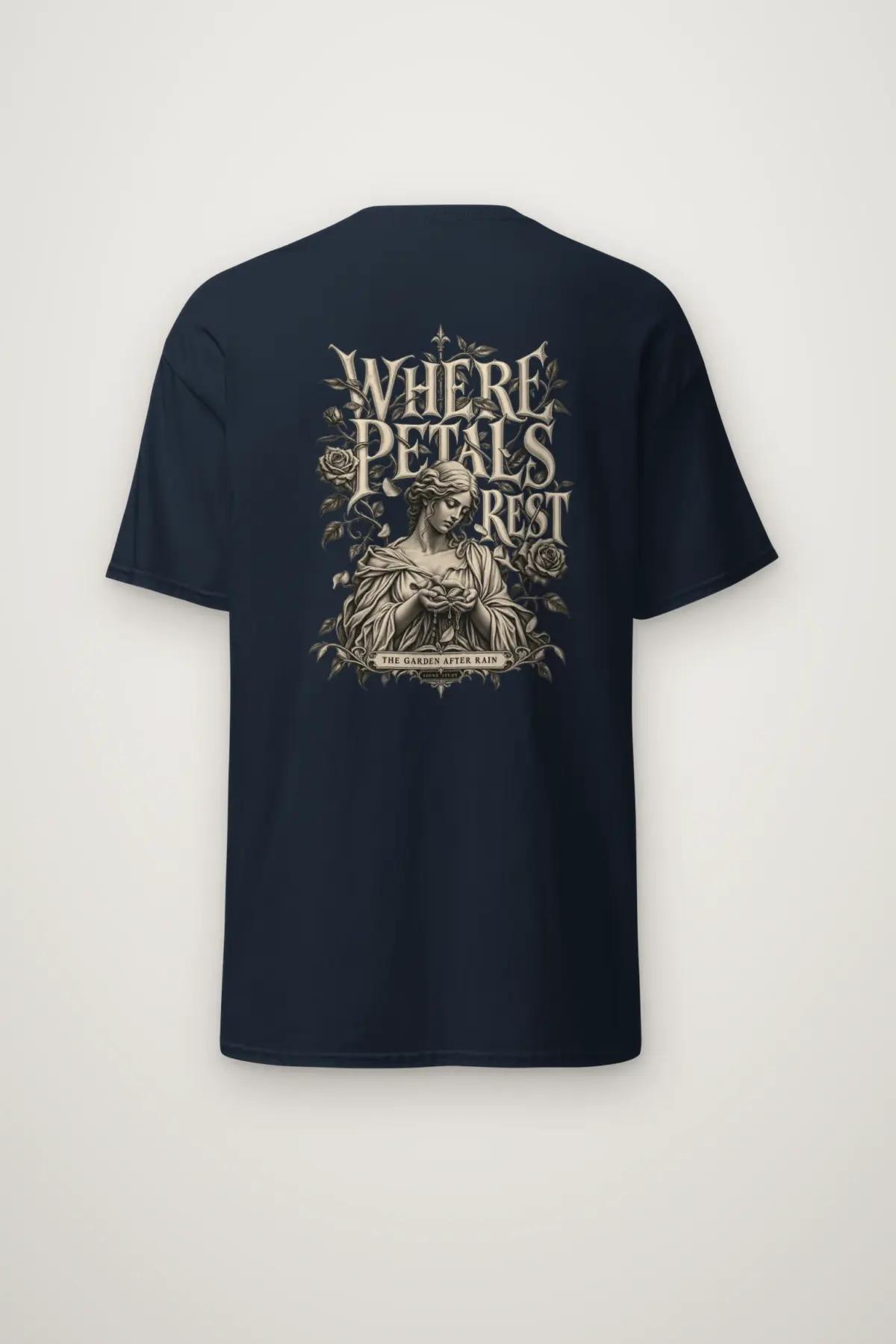 "Where Petals Rest" Heavyweight Unisex Crewneck T-shirt