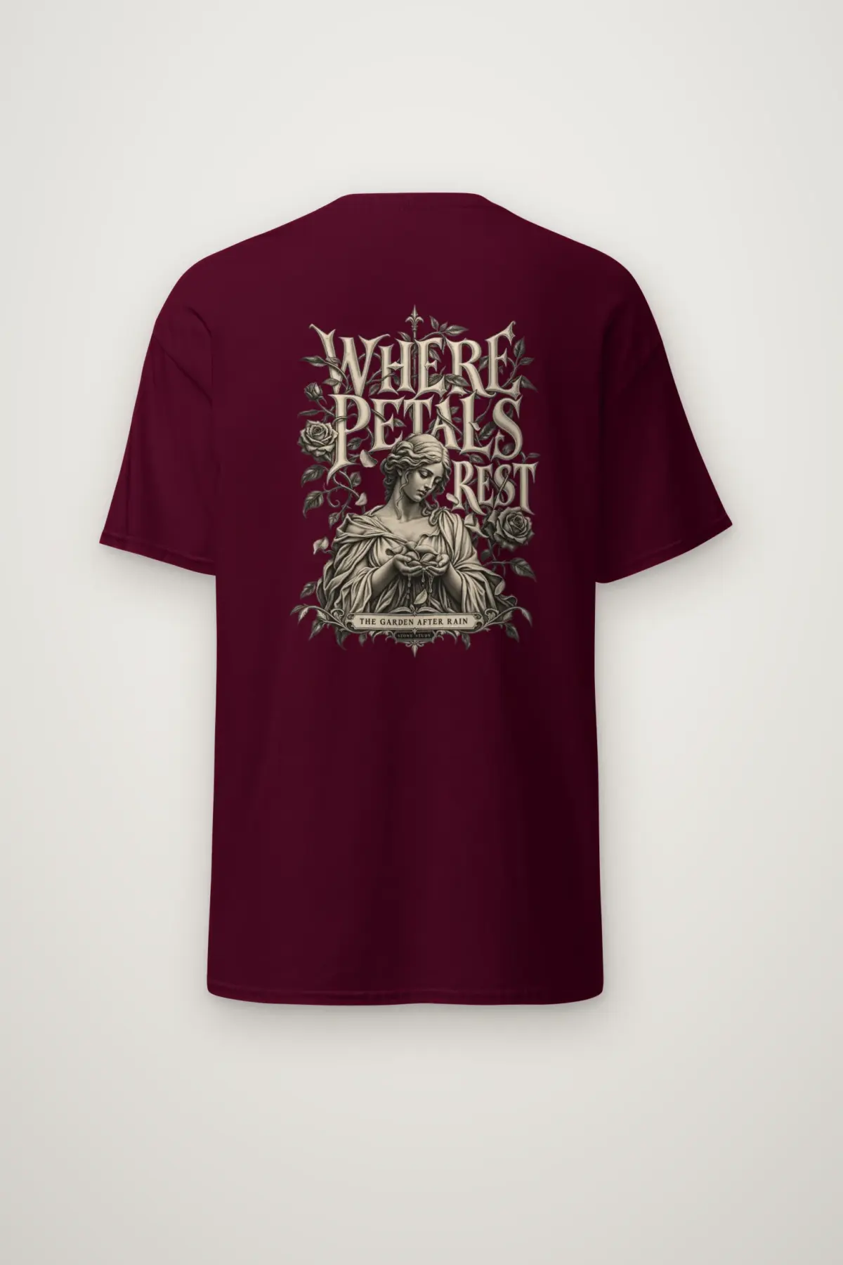 "Where Petals Rest" Heavyweight Unisex Crewneck T-shirt