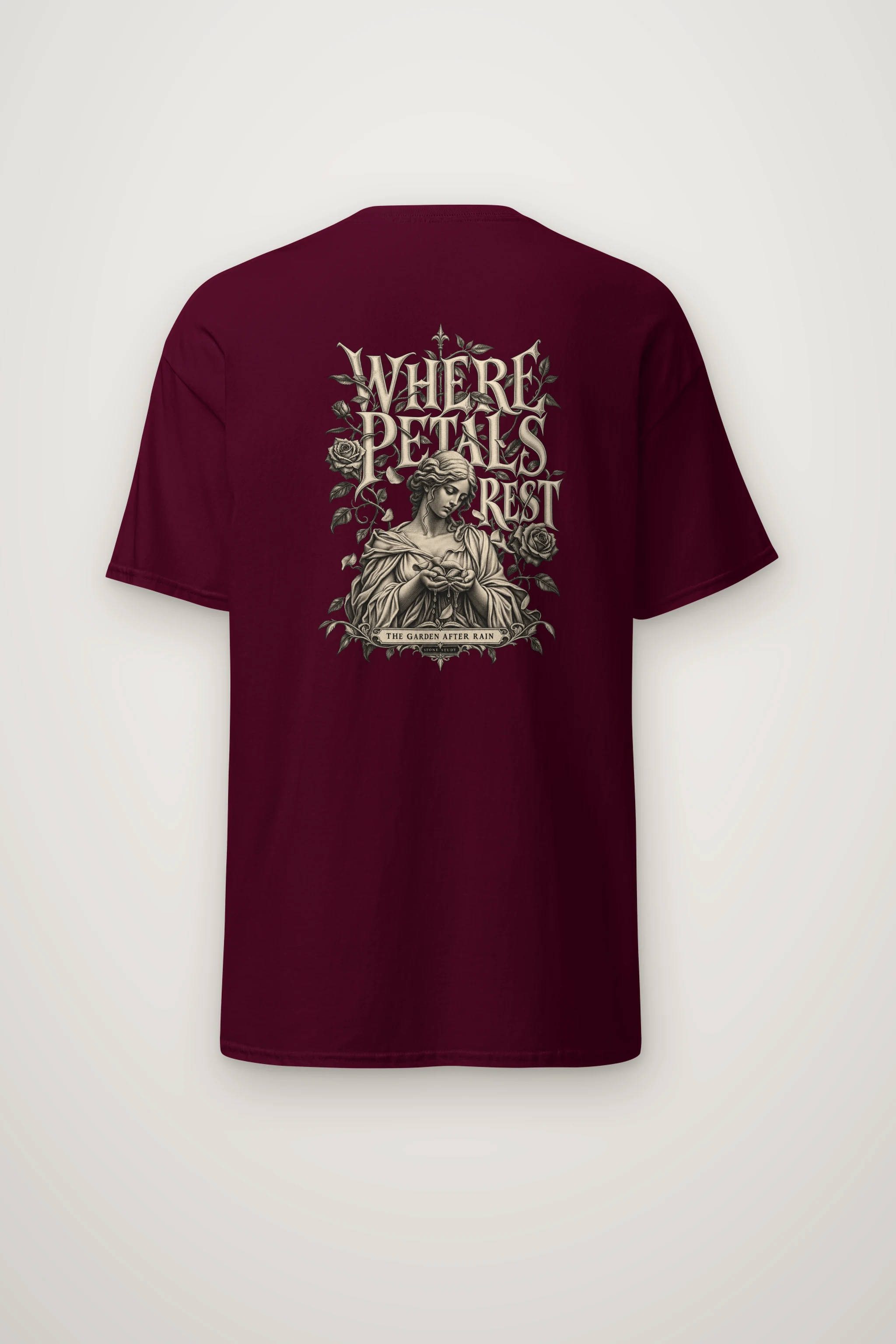 "Where Petals Rest" Heavyweight Unisex Crewneck T-shirt