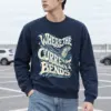 "Where the Current Bends" Heavy Blend Unisex Crewneck Sweatshirt