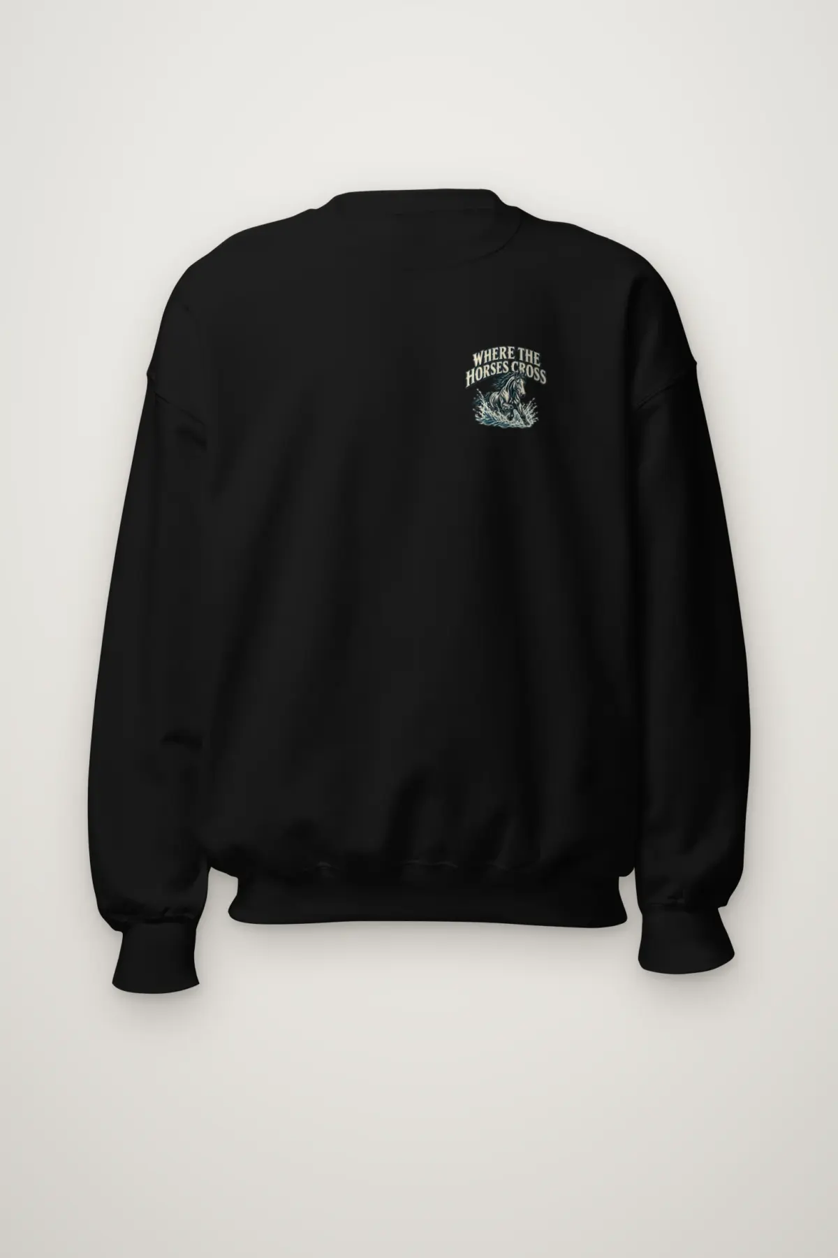 "Where the Horses Cross" Heavy Blend Unisex Crewneck Sweatshirt