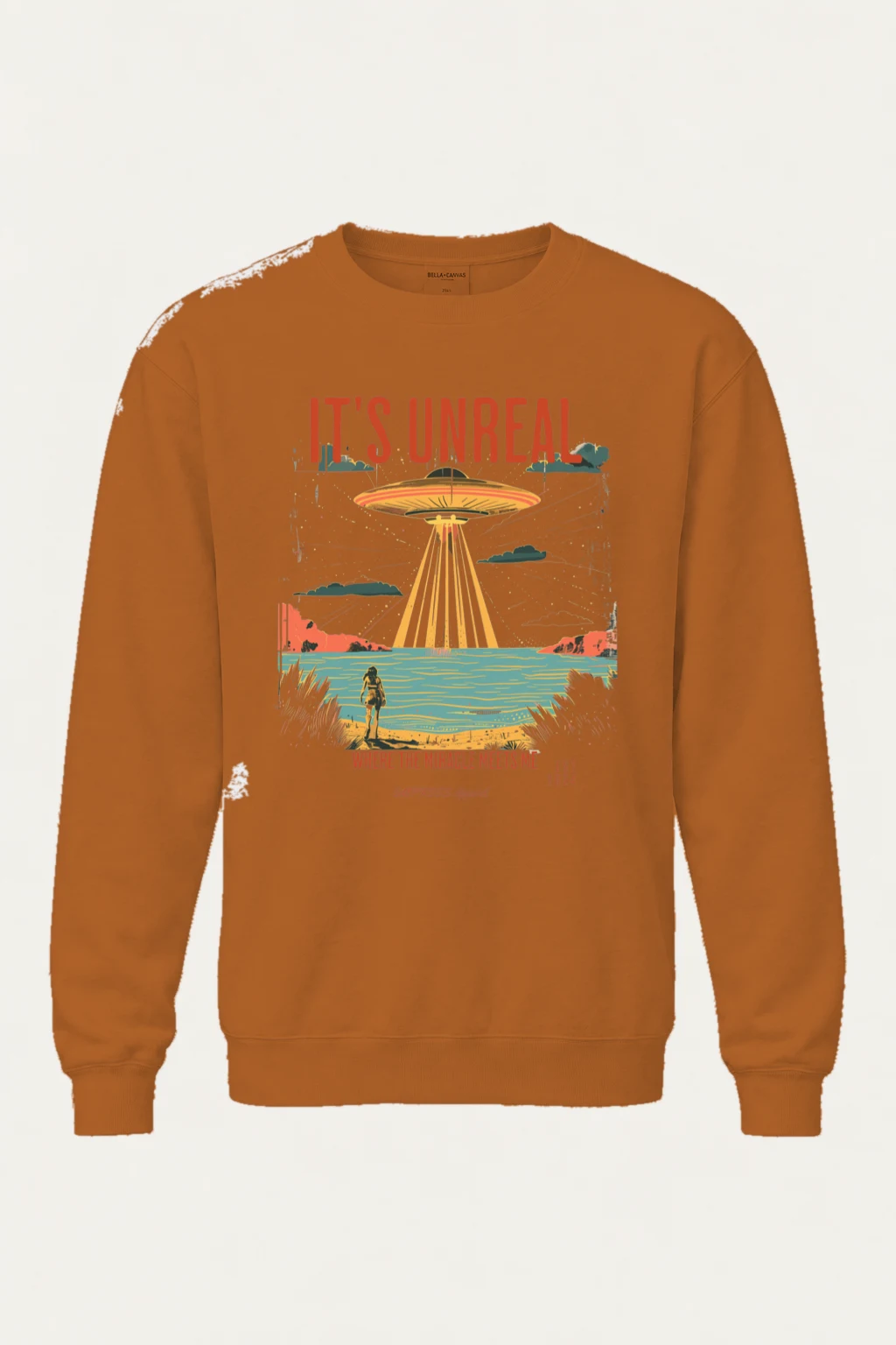 "Where The Miracle Meets Me" Unisex Sponge Fleece Crewneck Sweatshirt | Bella + Canvas 3901
