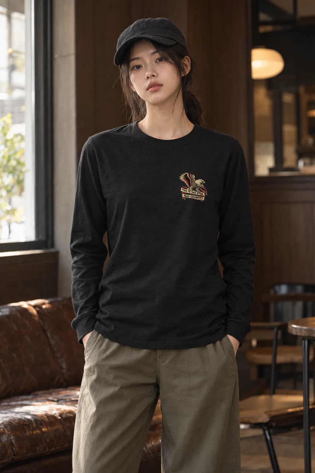 "WHERE THE RIDGE OPENS HIGH COUNTRY" Unisex Longsleeve T-shirt