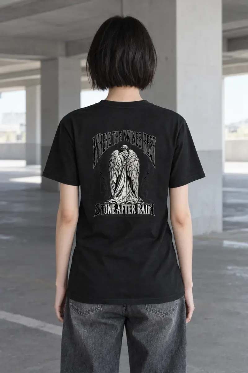 "Where the Wings Rest" Heavyweight Unisex Crewneck T-shirt