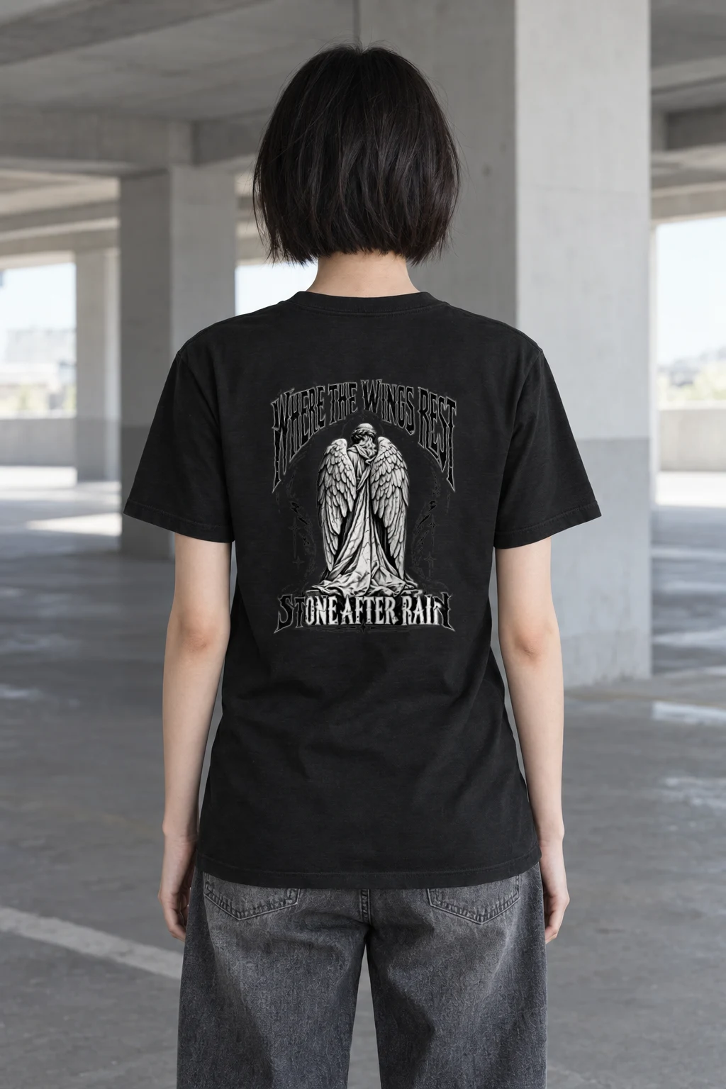 "Where the Wings Rest" Heavyweight Unisex Crewneck T-shirt