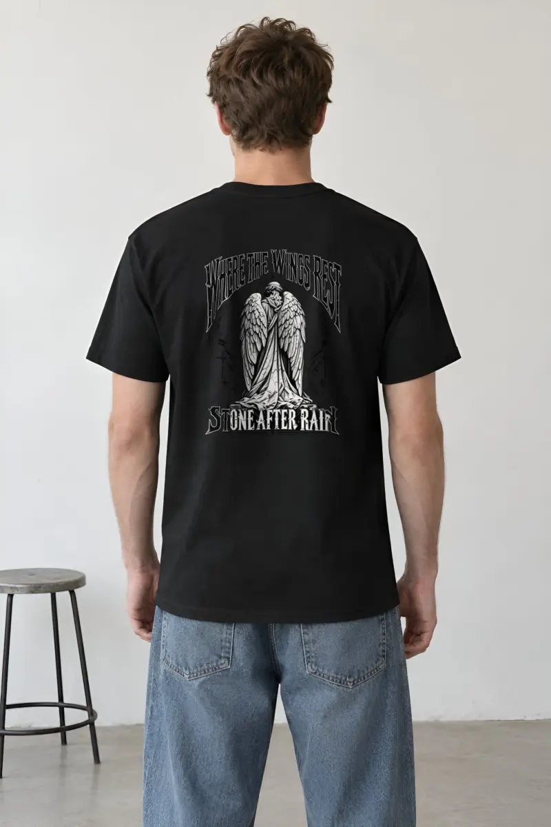 "Where the Wings Rest" Heavyweight Unisex Crewneck T-shirt