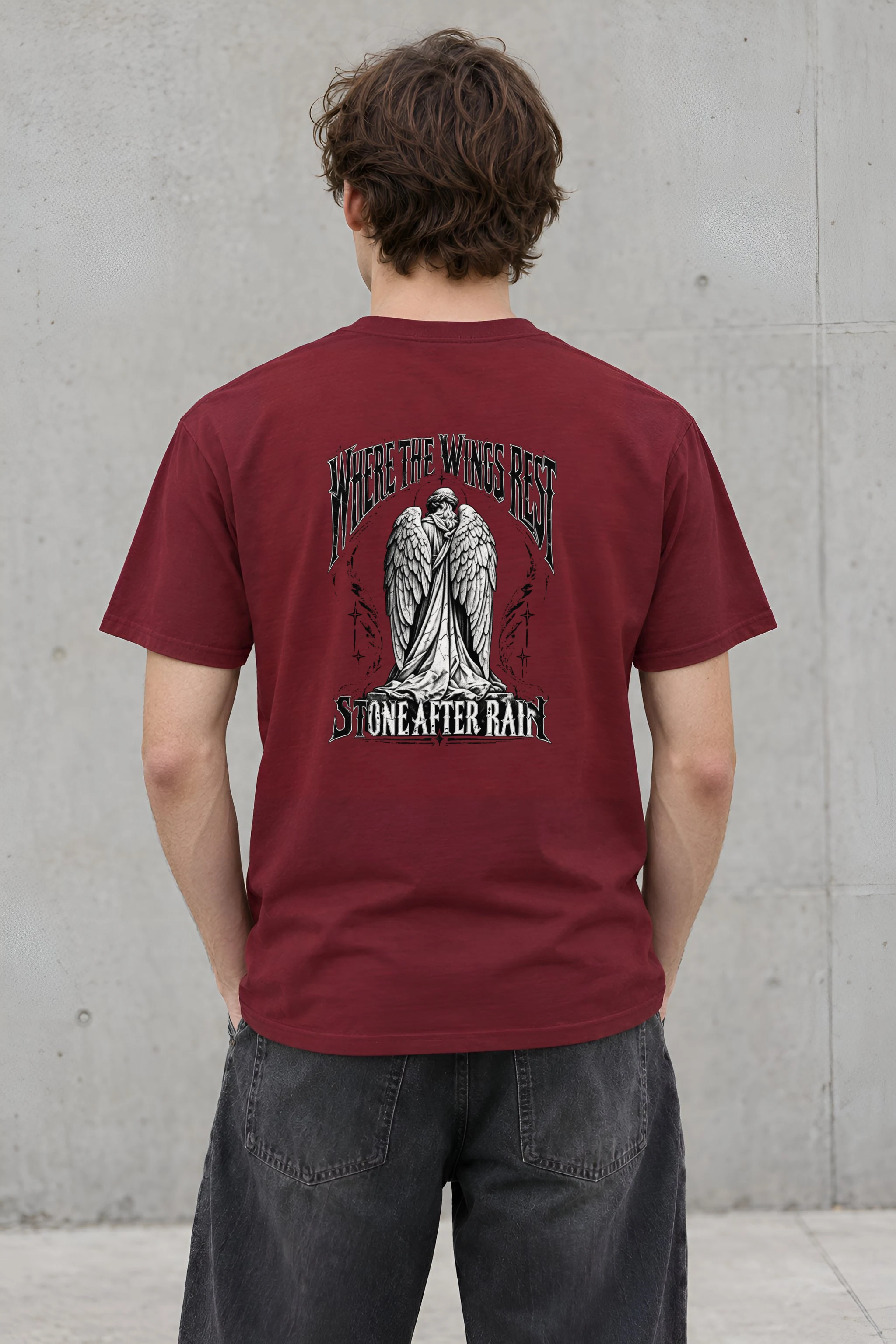 "Where the Wings Rest" Heavyweight Unisex Crewneck T-shirt